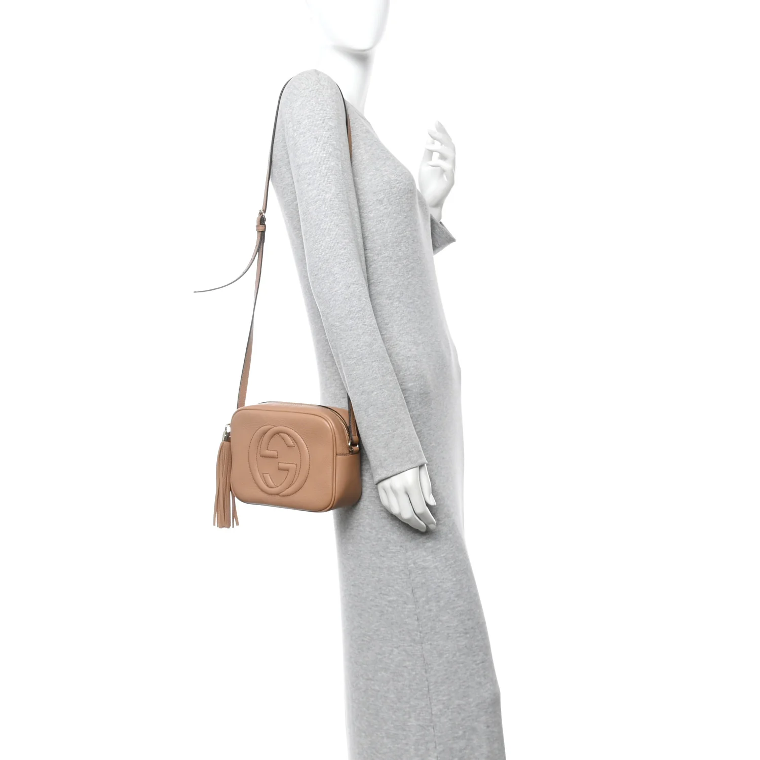 Pebbled Calfskin Small Soho Disco Bag Camelia - Image 2