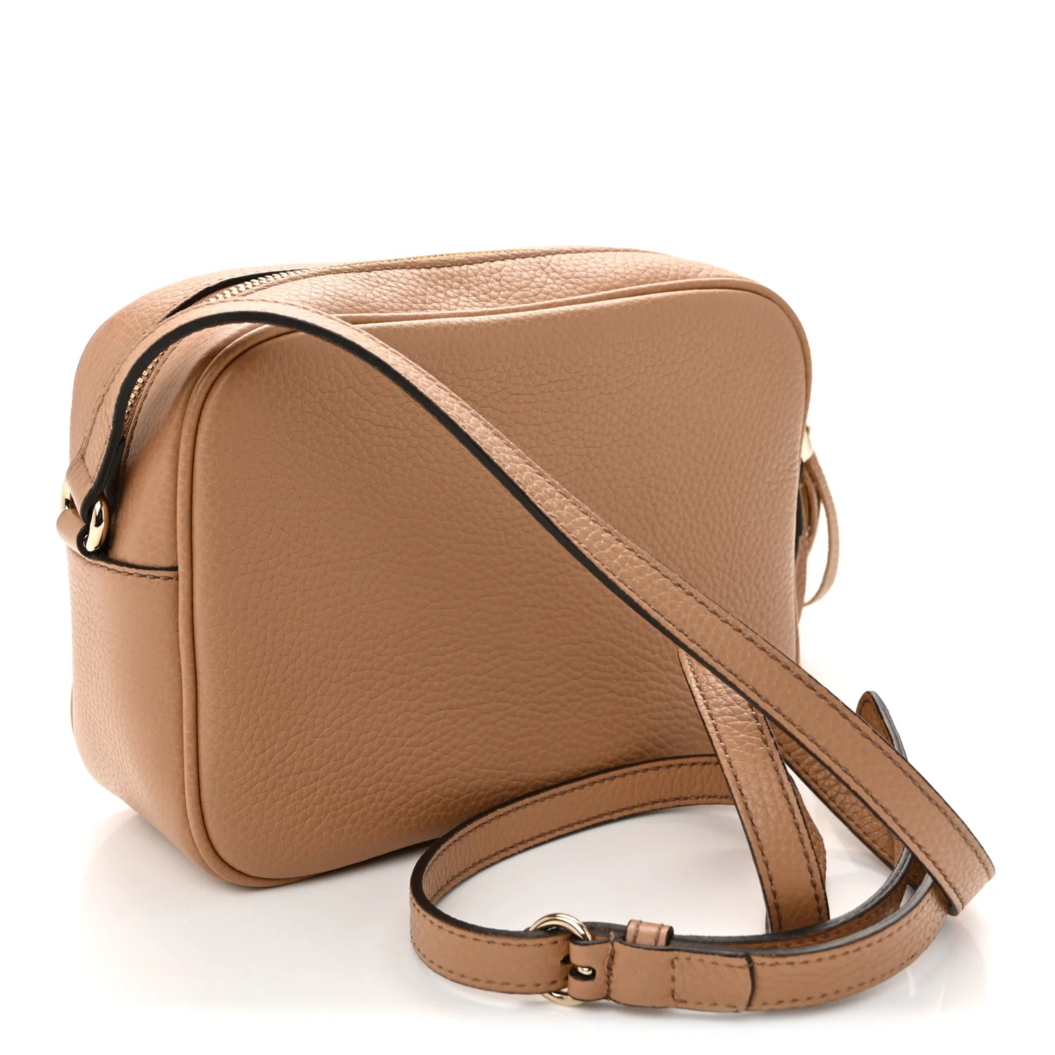 Pebbled Calfskin Small Soho Disco Bag Camelia - Image 3