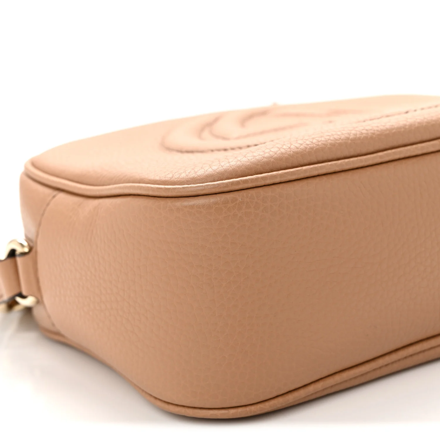 Pebbled Calfskin Small Soho Disco Bag Camelia - Image 9