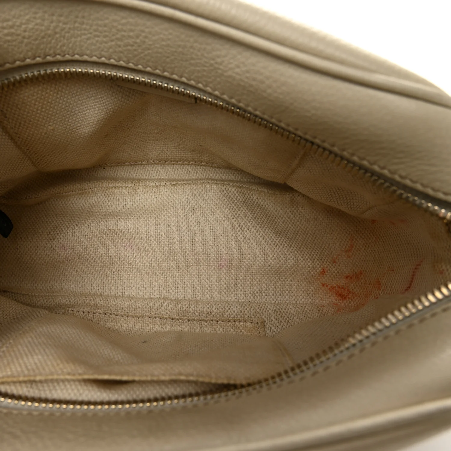Pebbled Calfskin Small Soho Disco Bag Off White - Image 5