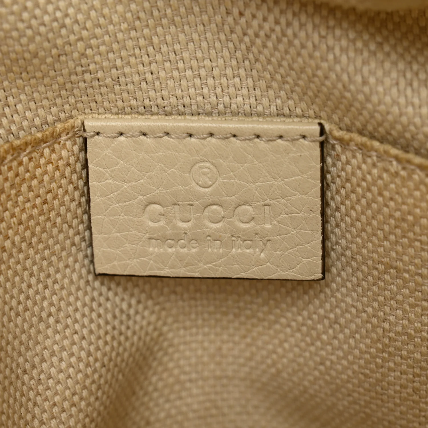 Pebbled Calfskin Small Soho Disco Bag Off White - Image 6
