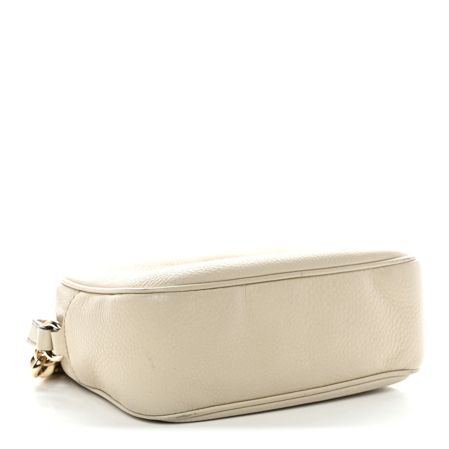 Pebbled Calfskin Small Soho Disco Bag Off White - Image 8