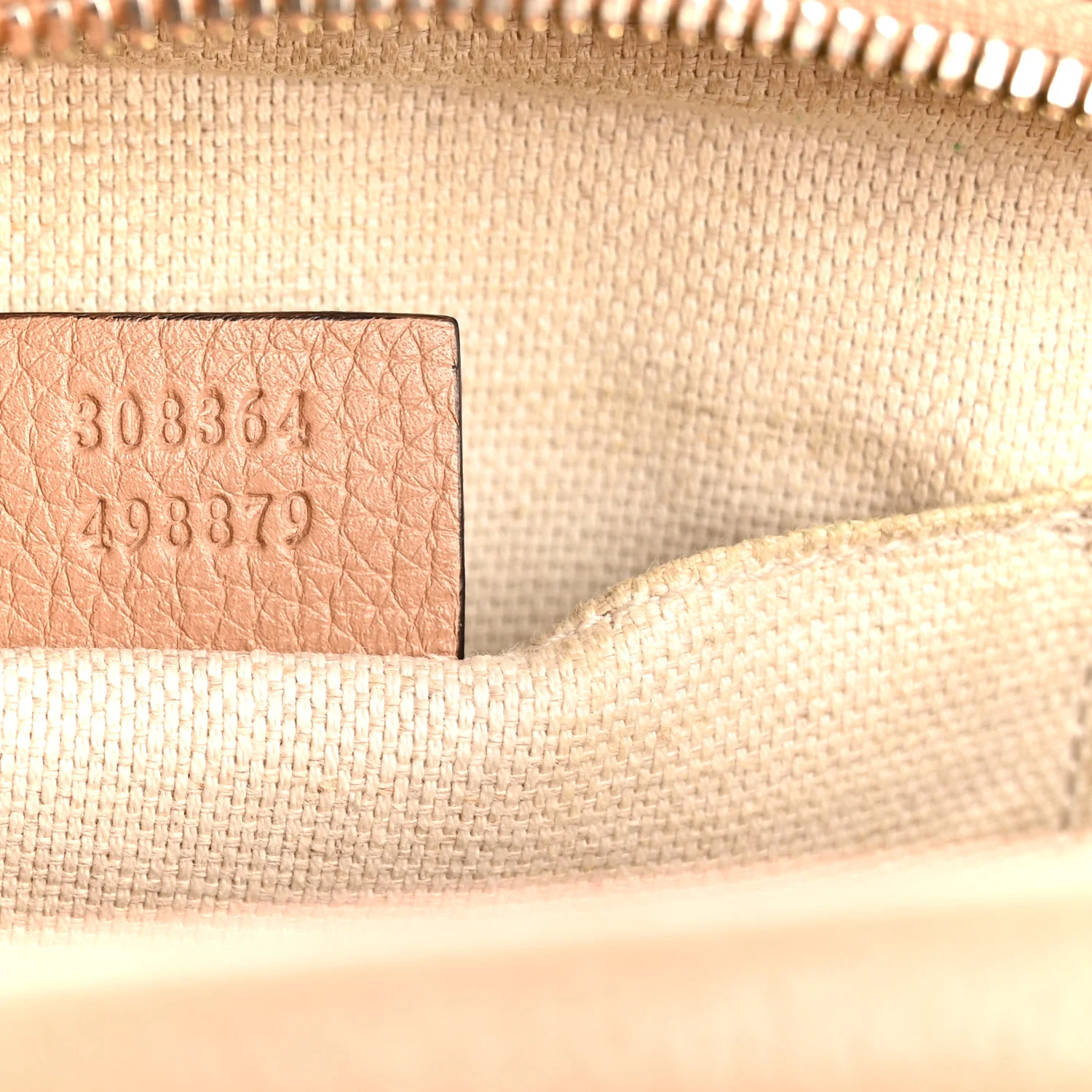 Pebbled Calfskin Small Soho Disco Bag Rose Beige - Image 7