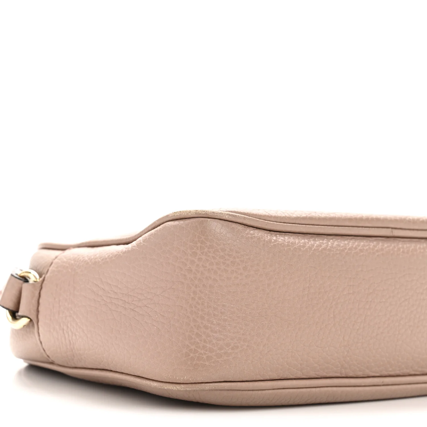 Pebbled Calfskin Small Soho Disco Bag Rose Beige - Image 9