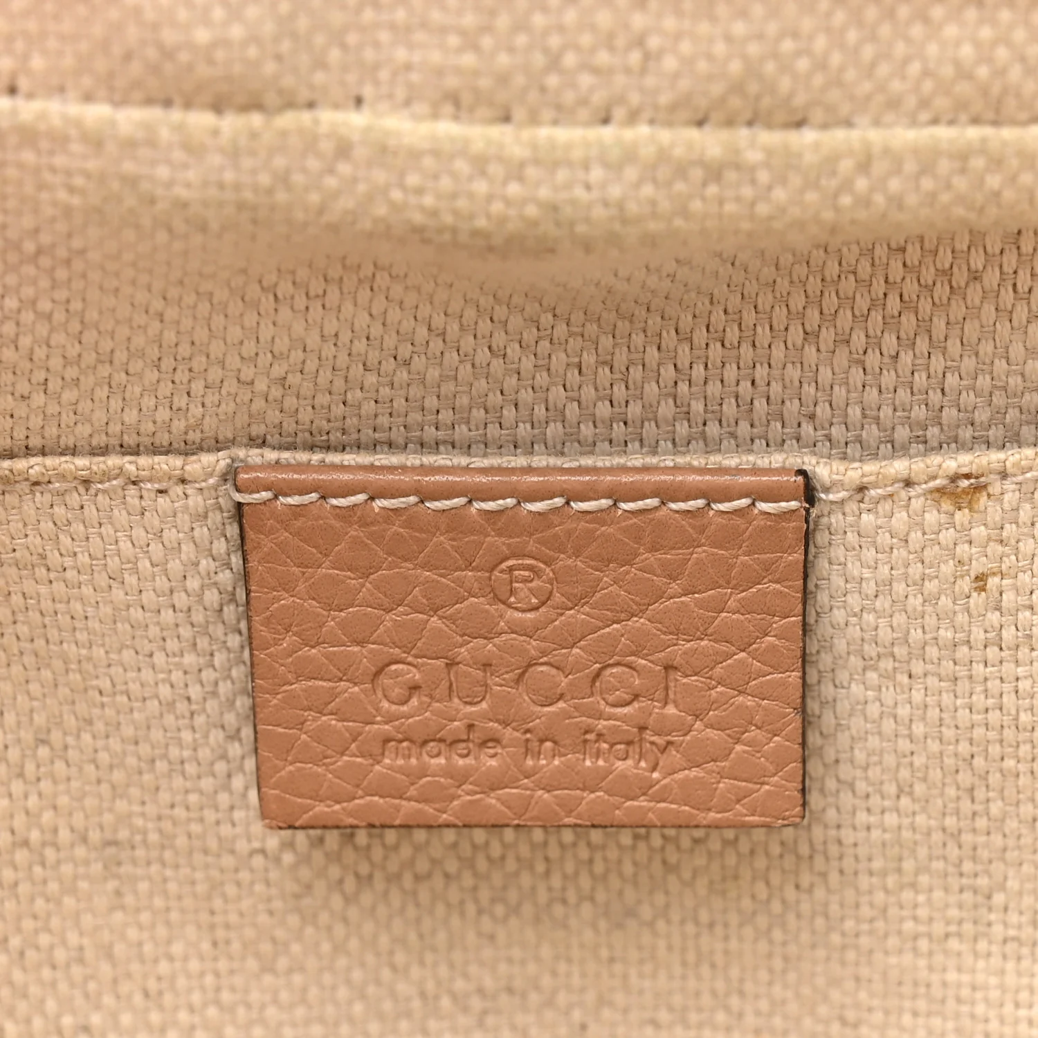 Pebbled Calfskin Small Soho Disco Bag Rose Beige - Image 10