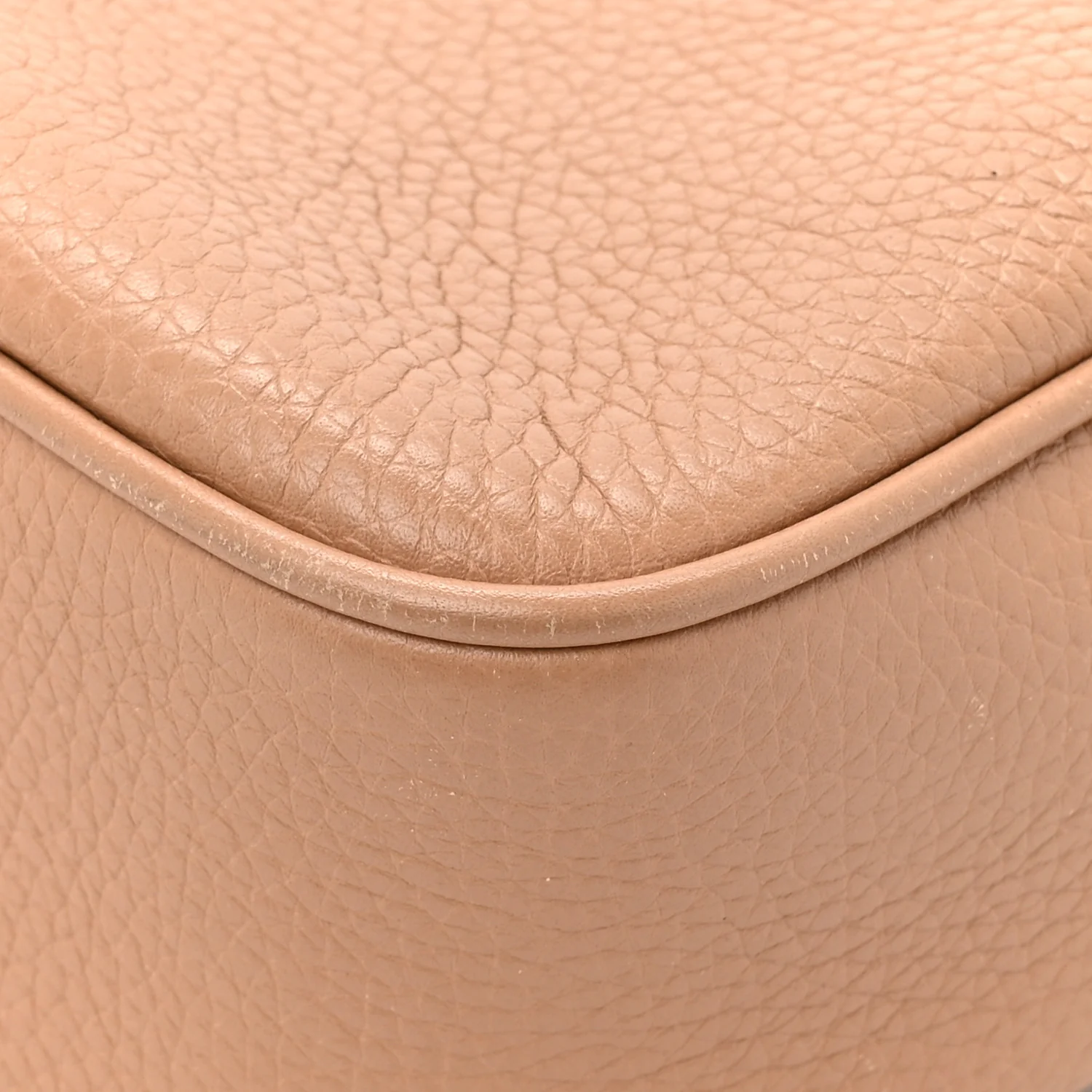Pebbled Calfskin Small Soho Disco Bag Rose Beige - Image 21