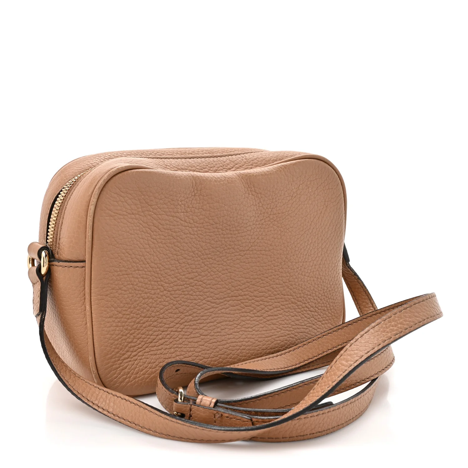 Pebbled Calfskin Small Soho Disco Bag Rose Beige - Image 4