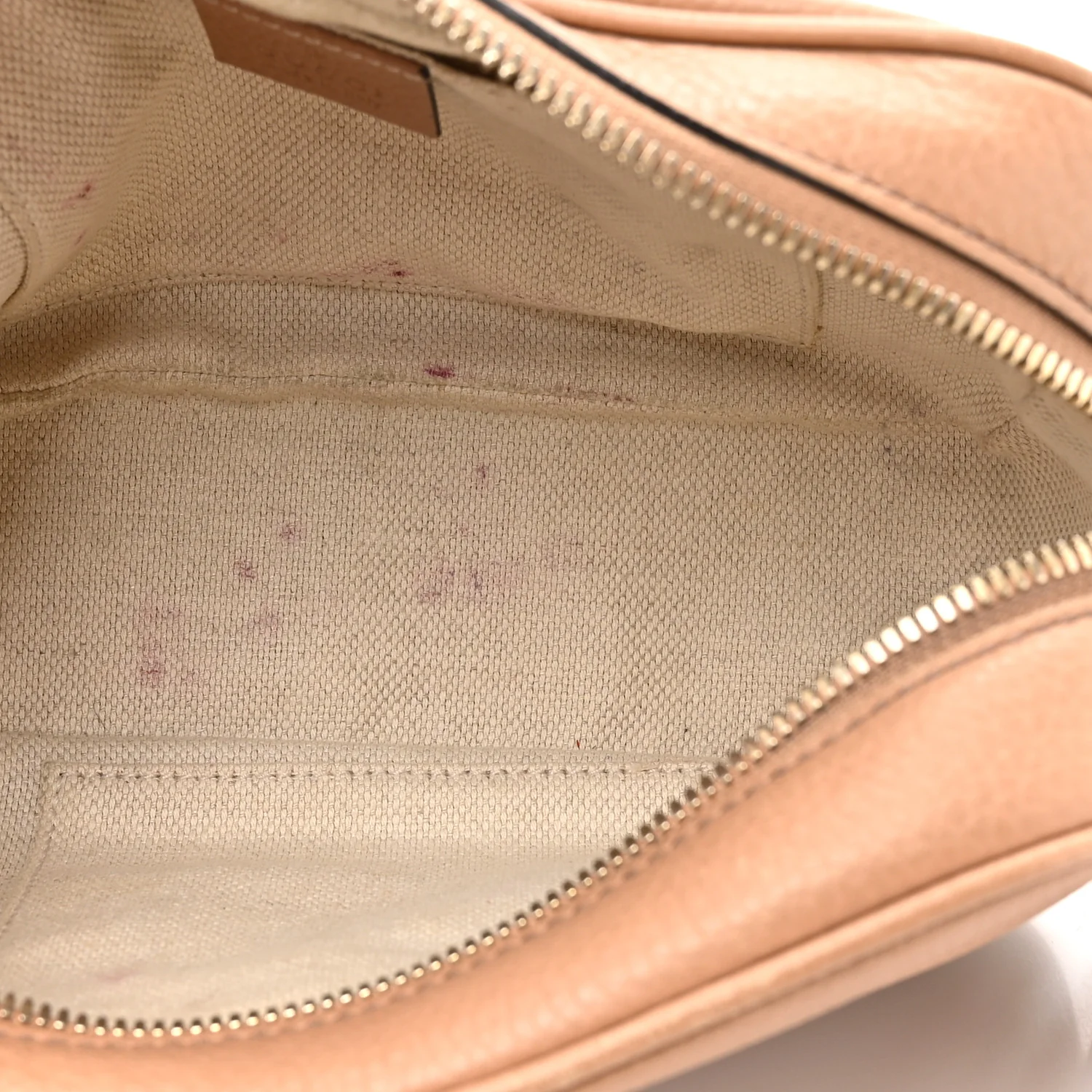 Pebbled Calfskin Small Soho Disco Bag Rose Beige - Image 8