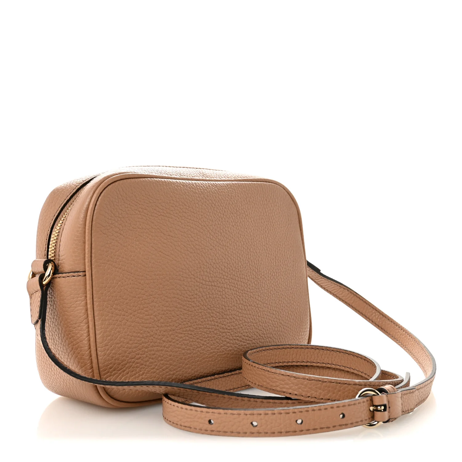 Pebbled Calfskin Small Soho Disco Bag Rose Beige - Image 3