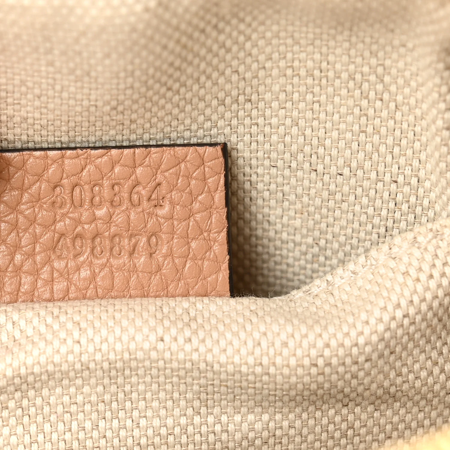 Pebbled Calfskin Small Soho Disco Bag Rose Beige - Image 7