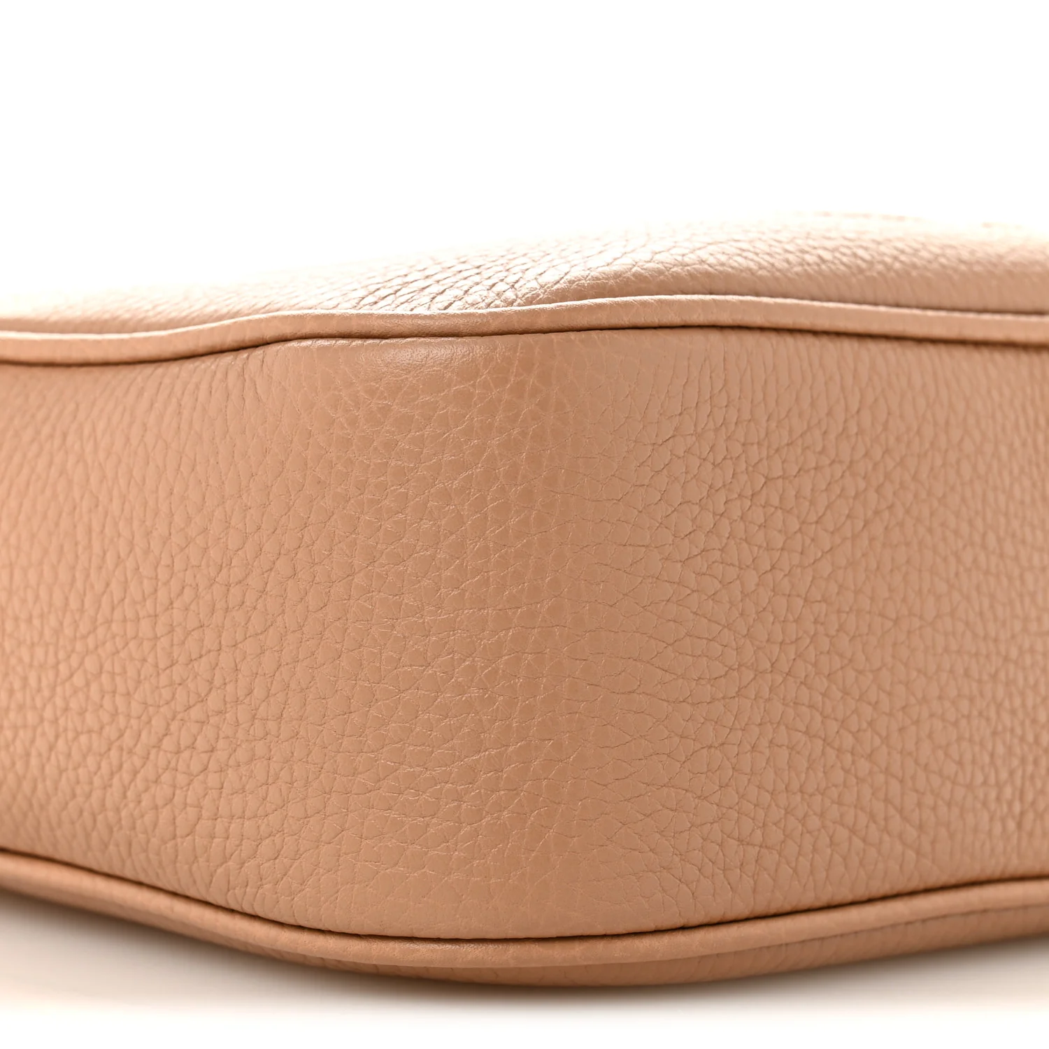 Pebbled Calfskin Small Soho Disco Bag Rose Beige - Image 9