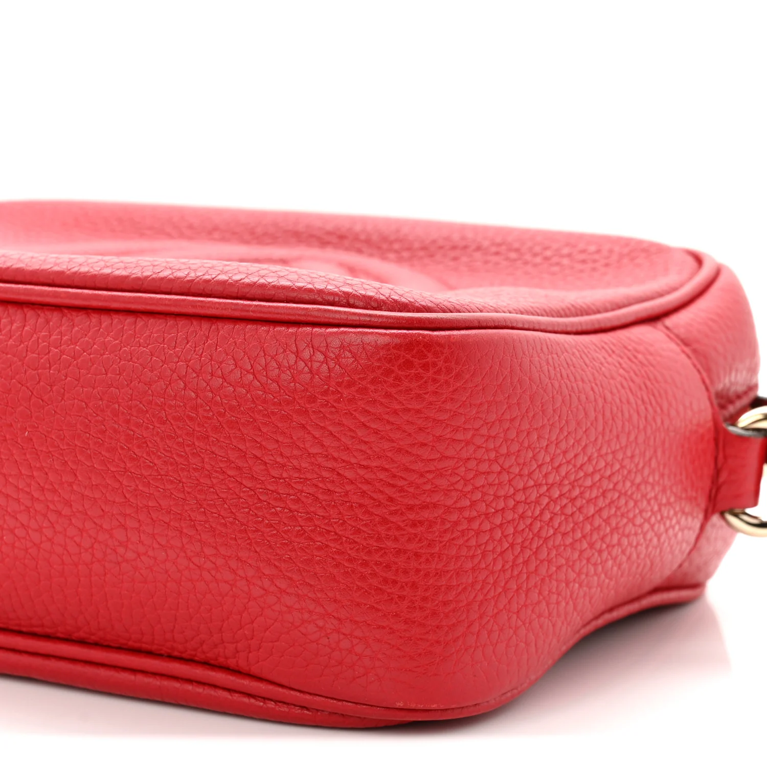 Pebbled Calfskin Small Soho Disco Bag Tabasco Red - Image 10
