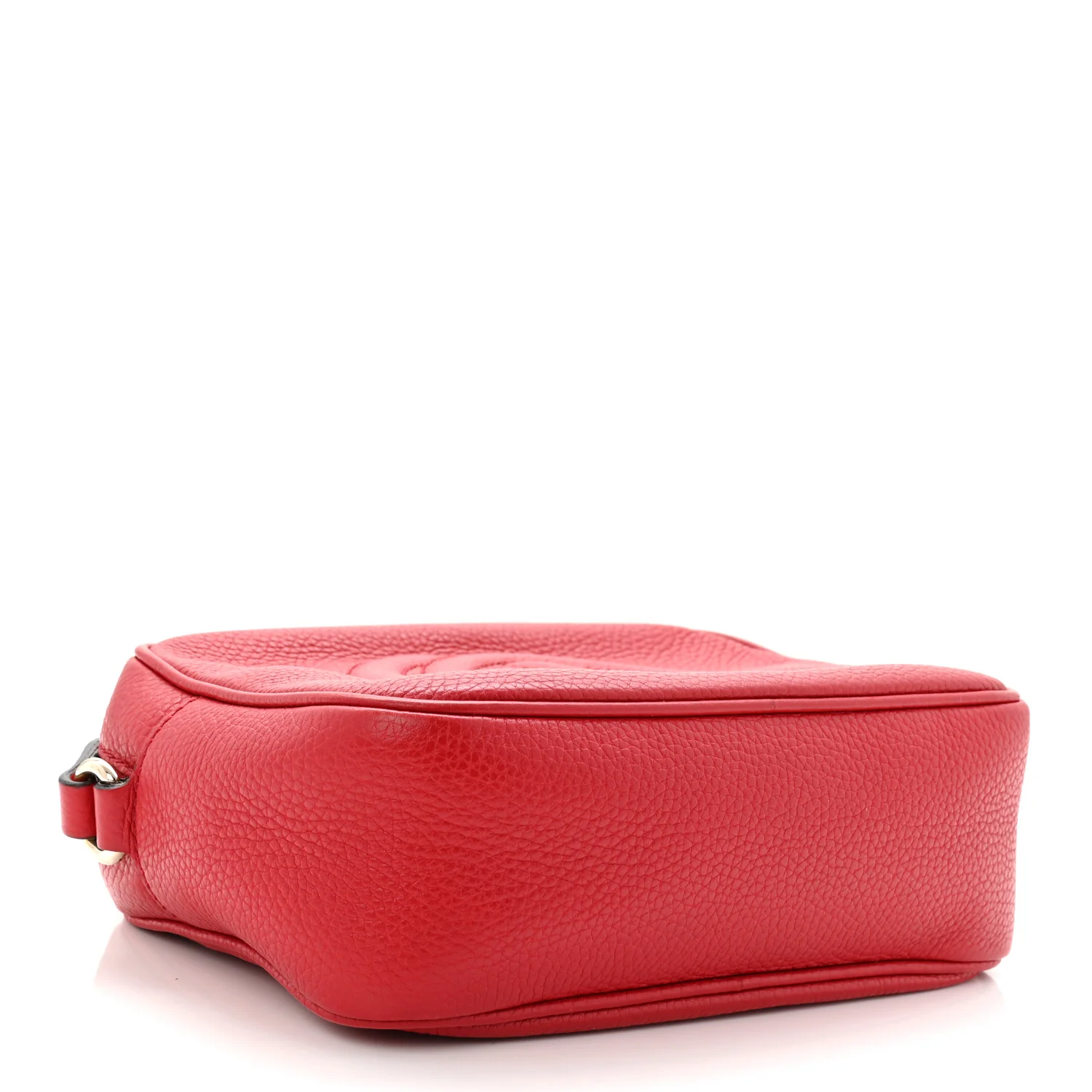 Pebbled Calfskin Small Soho Disco Bag Tabasco Red - Image 4