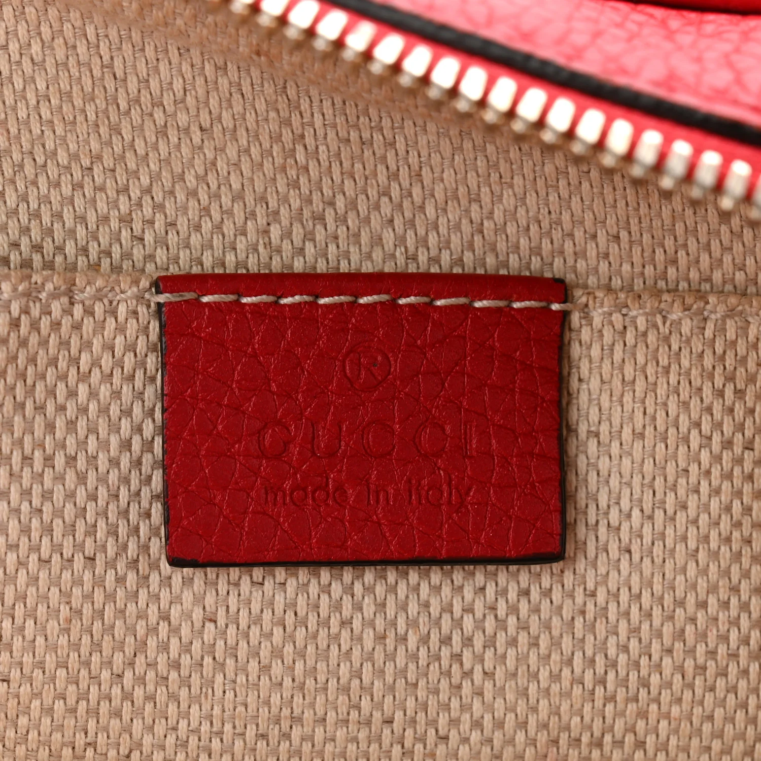 Pebbled Calfskin Small Soho Disco Bag Tabasco Red - Image 6