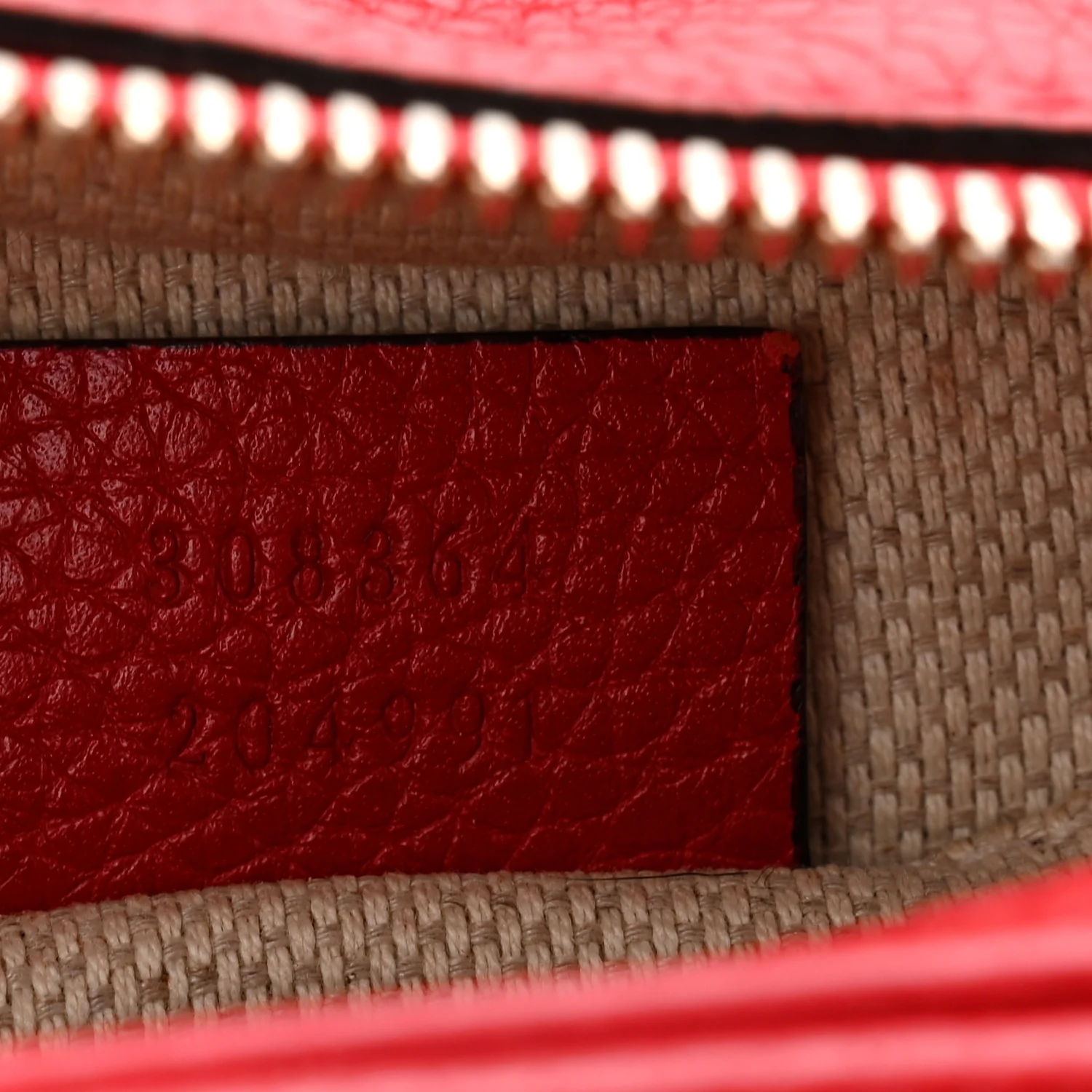 Pebbled Calfskin Small Soho Disco Bag Tabasco Red - Image 7
