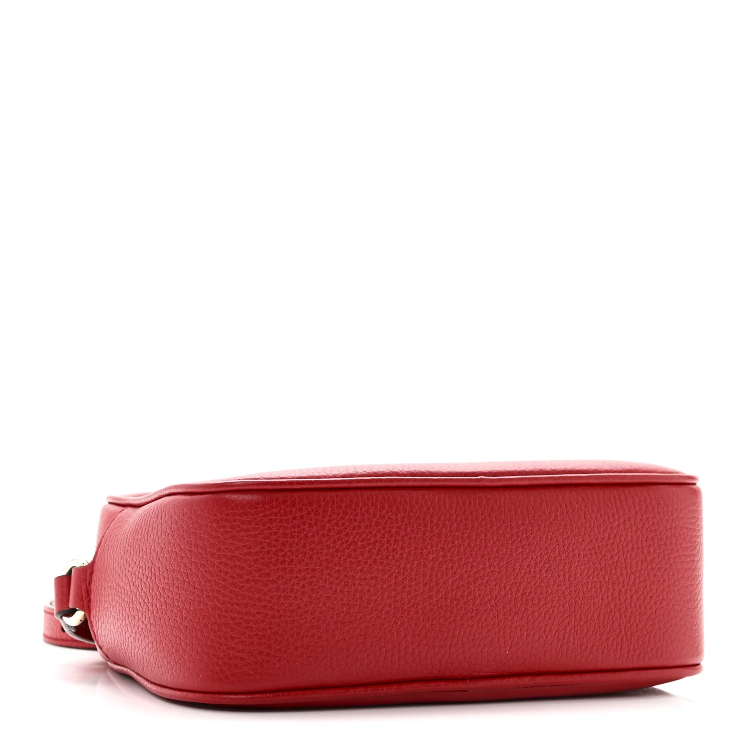 Pebbled Calfskin Small Soho Disco Bag Vibrant Red - Image 4
