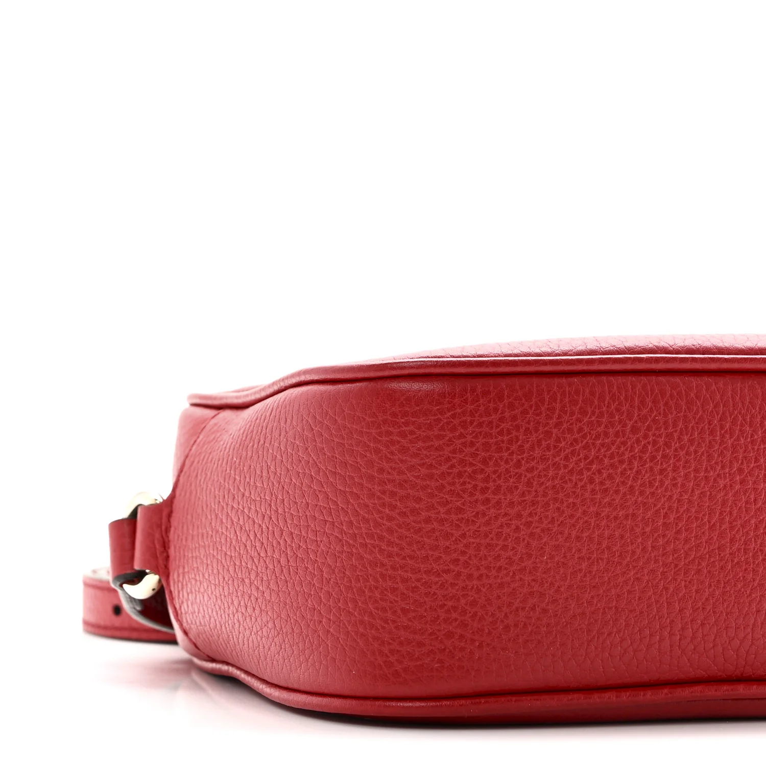 Pebbled Calfskin Small Soho Disco Bag Vibrant Red - Image 9