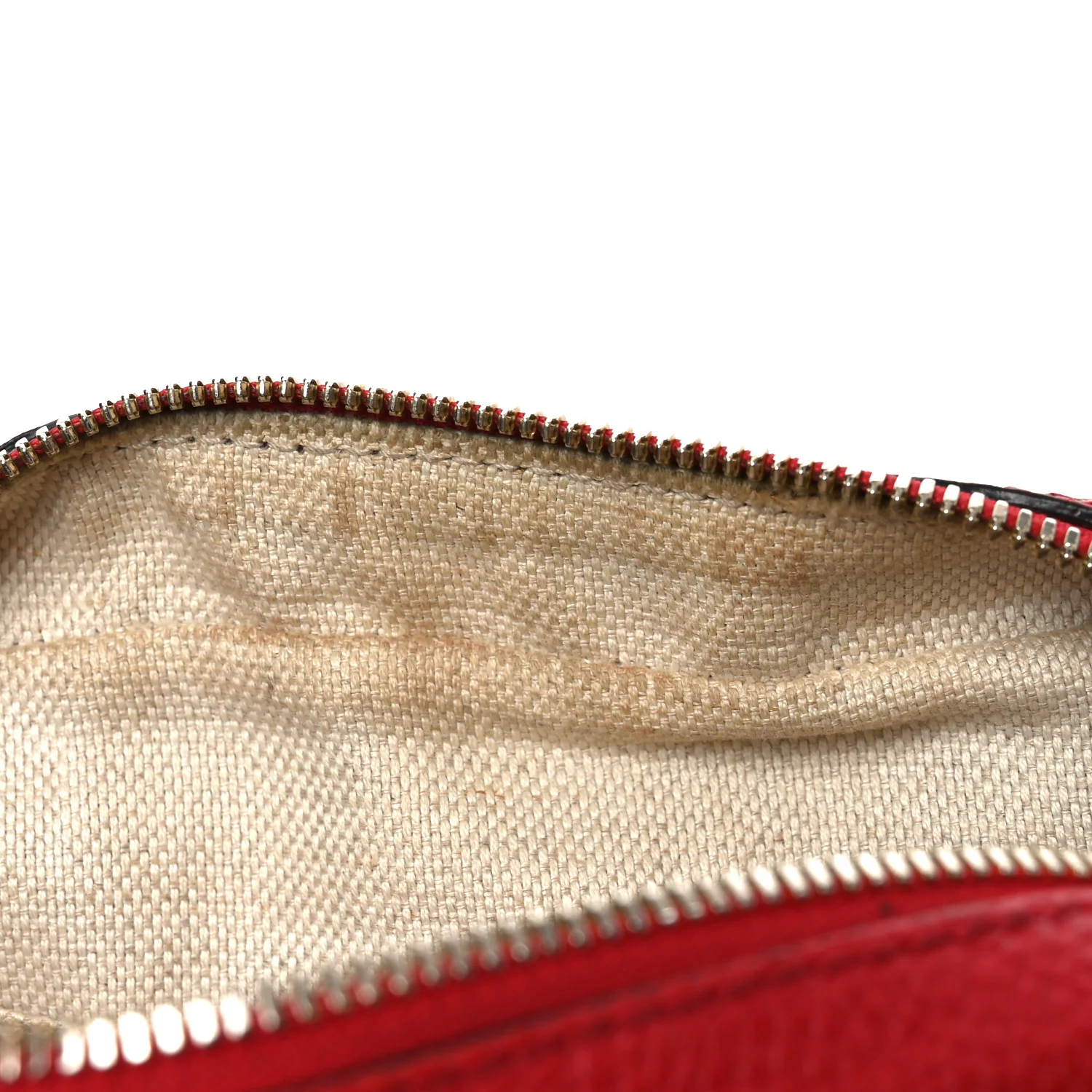 Pebbled Calfskin Small Soho Disco Bag Vibrant Red - Image 11