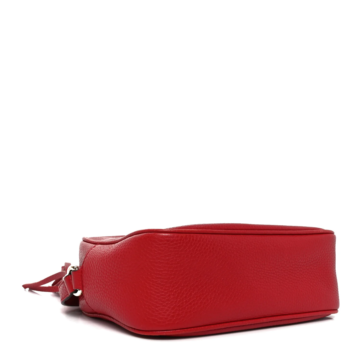 Pebbled Calfskin Small Soho Disco Bag Vibrant Red - Image 4