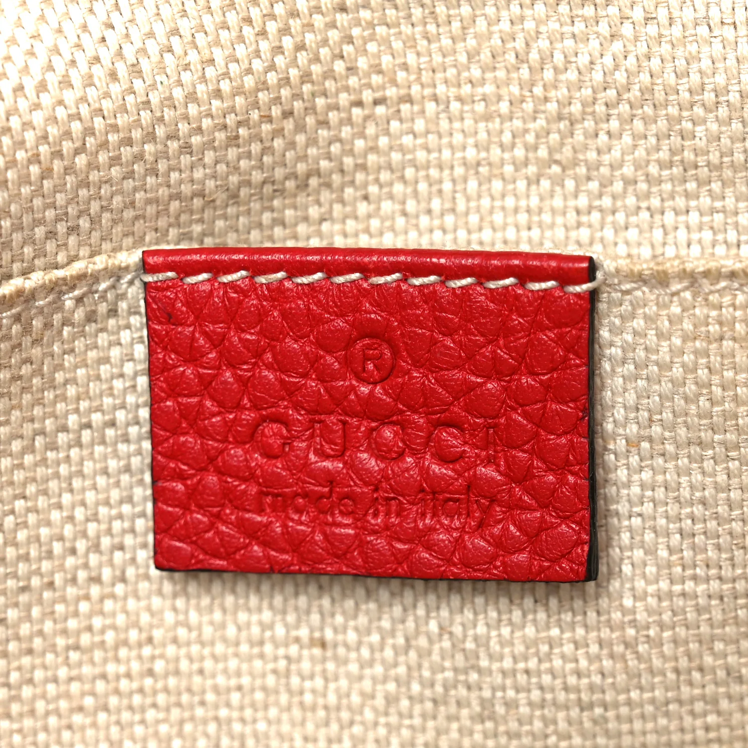 Pebbled Calfskin Small Soho Disco Bag Vibrant Red - Image 6