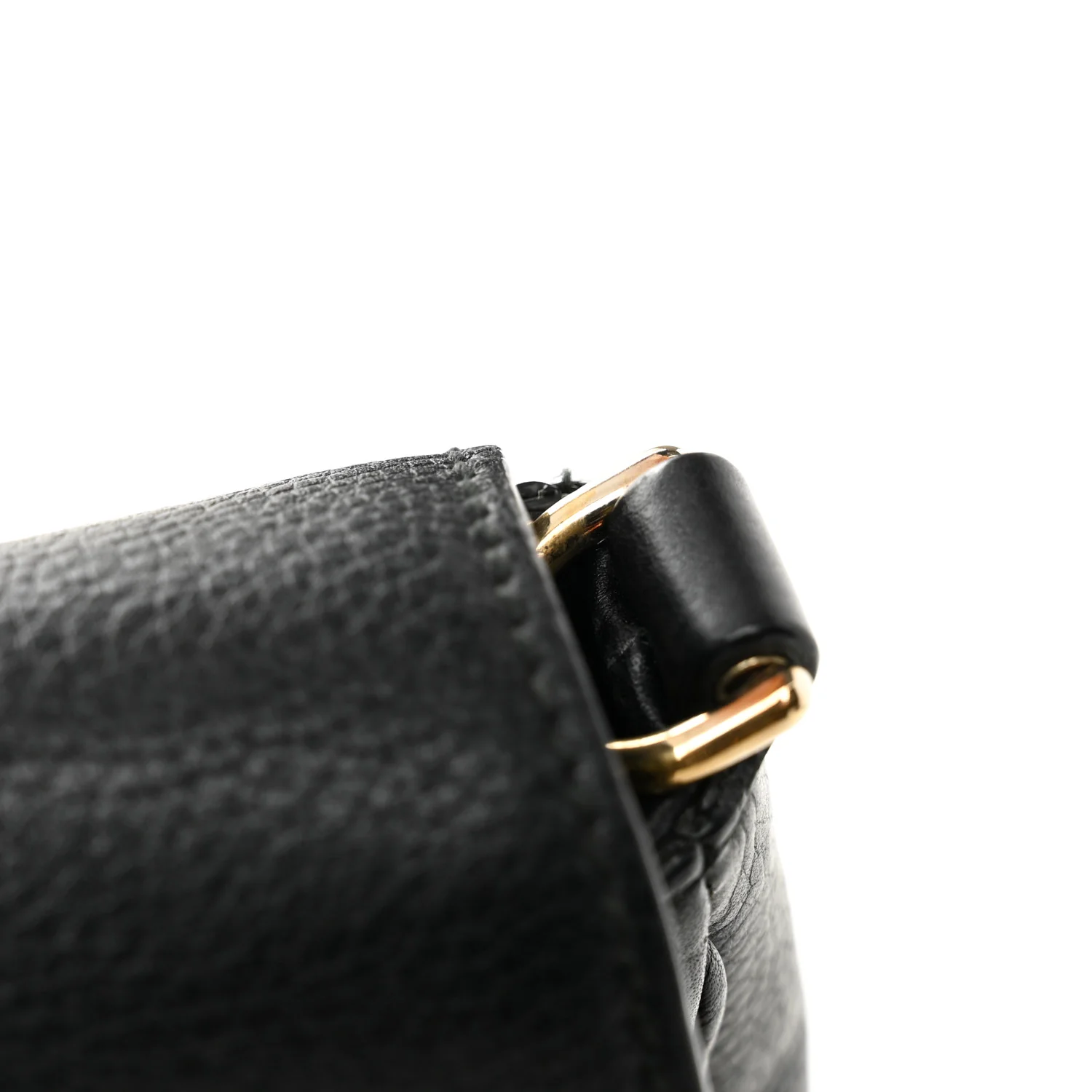Pebbled Calfskin Small Soho Flap Crossbody Black - Image 12