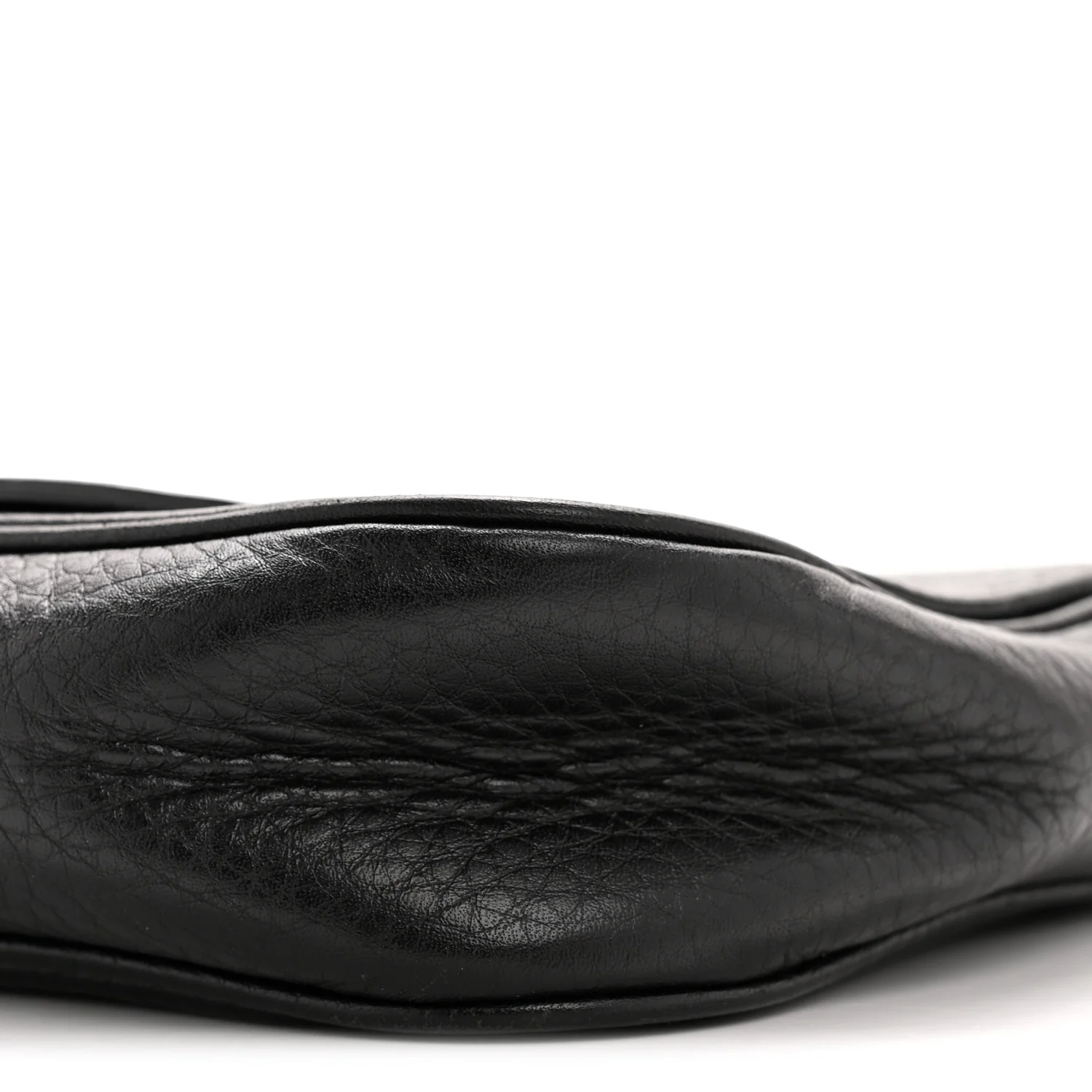 Pebbled Calfskin Small Soho Flap Crossbody Black - Image 10