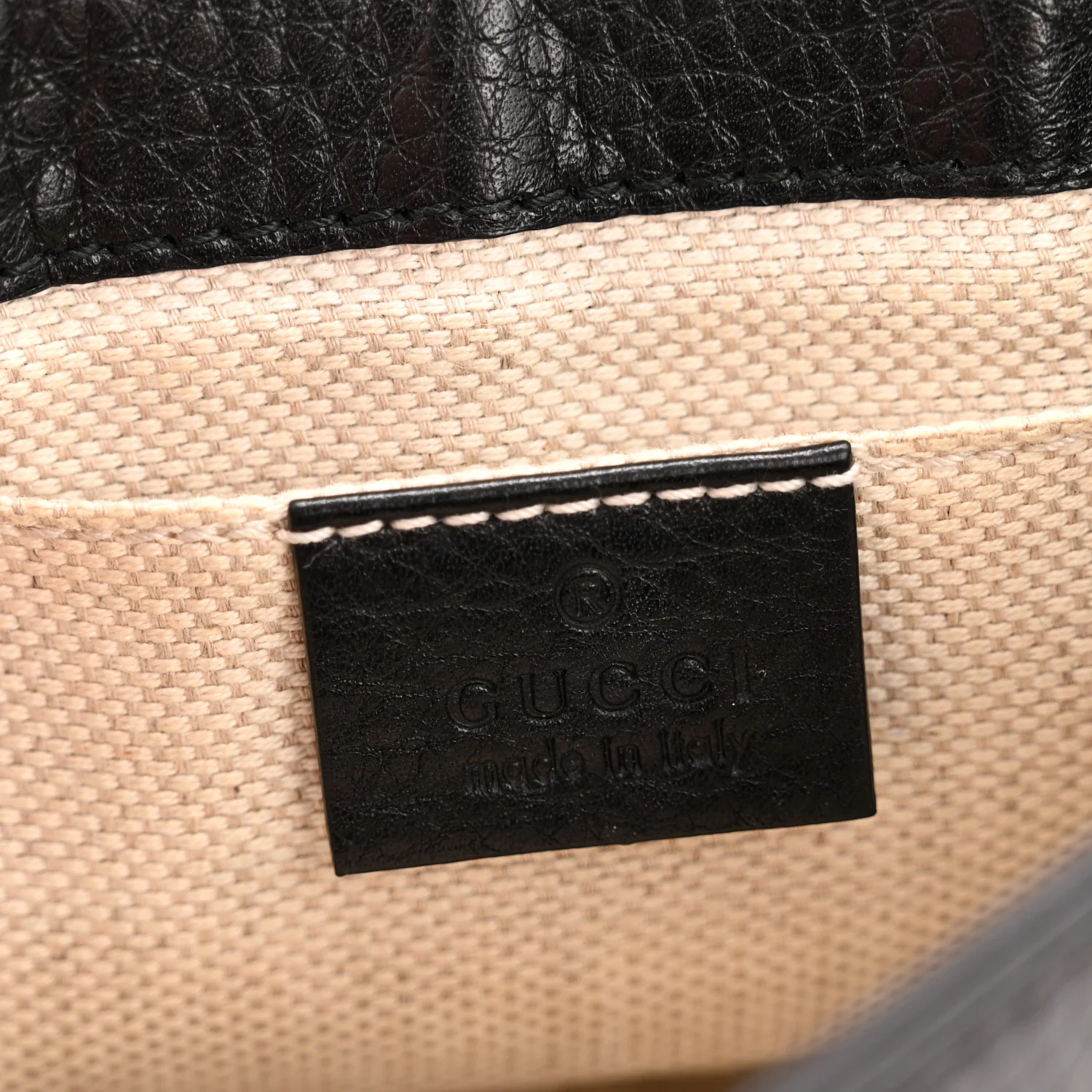 Pebbled Calfskin Small Soho Flap Crossbody Black - Image 6