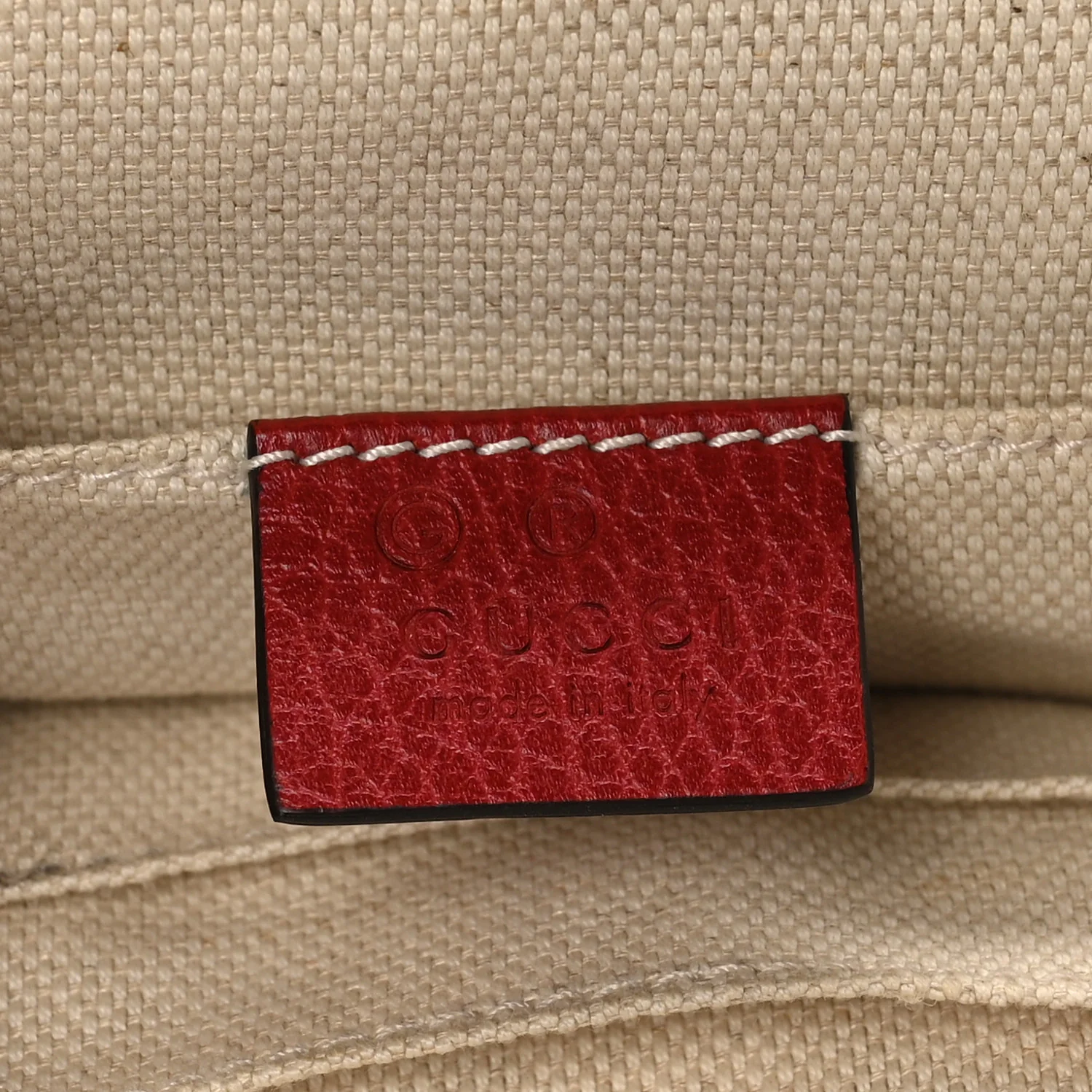 Pebbled Calfskin Soho Chain Backpack Hibiscus Red - Image 6
