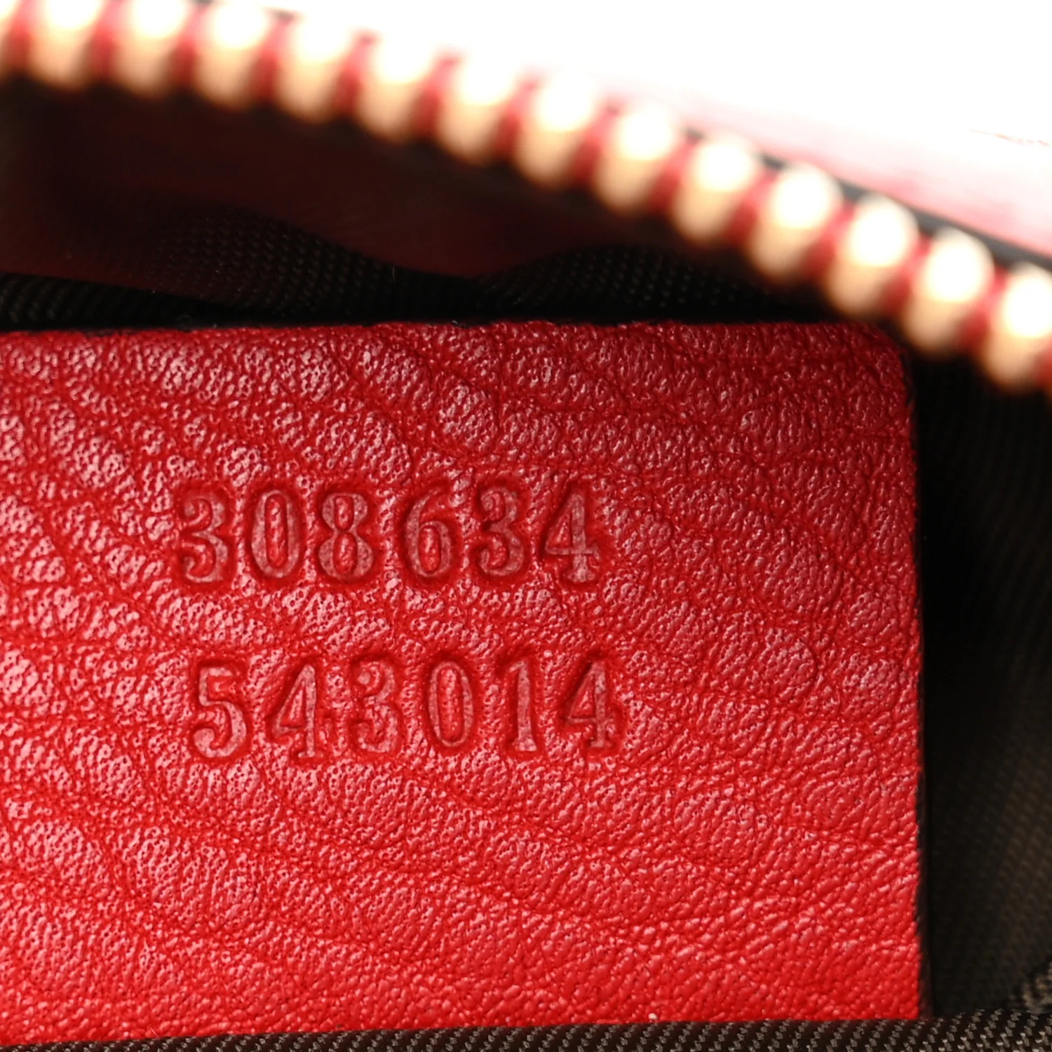 Pebbled Calfskin Soho Small Cosmetic Case Red - Image 7