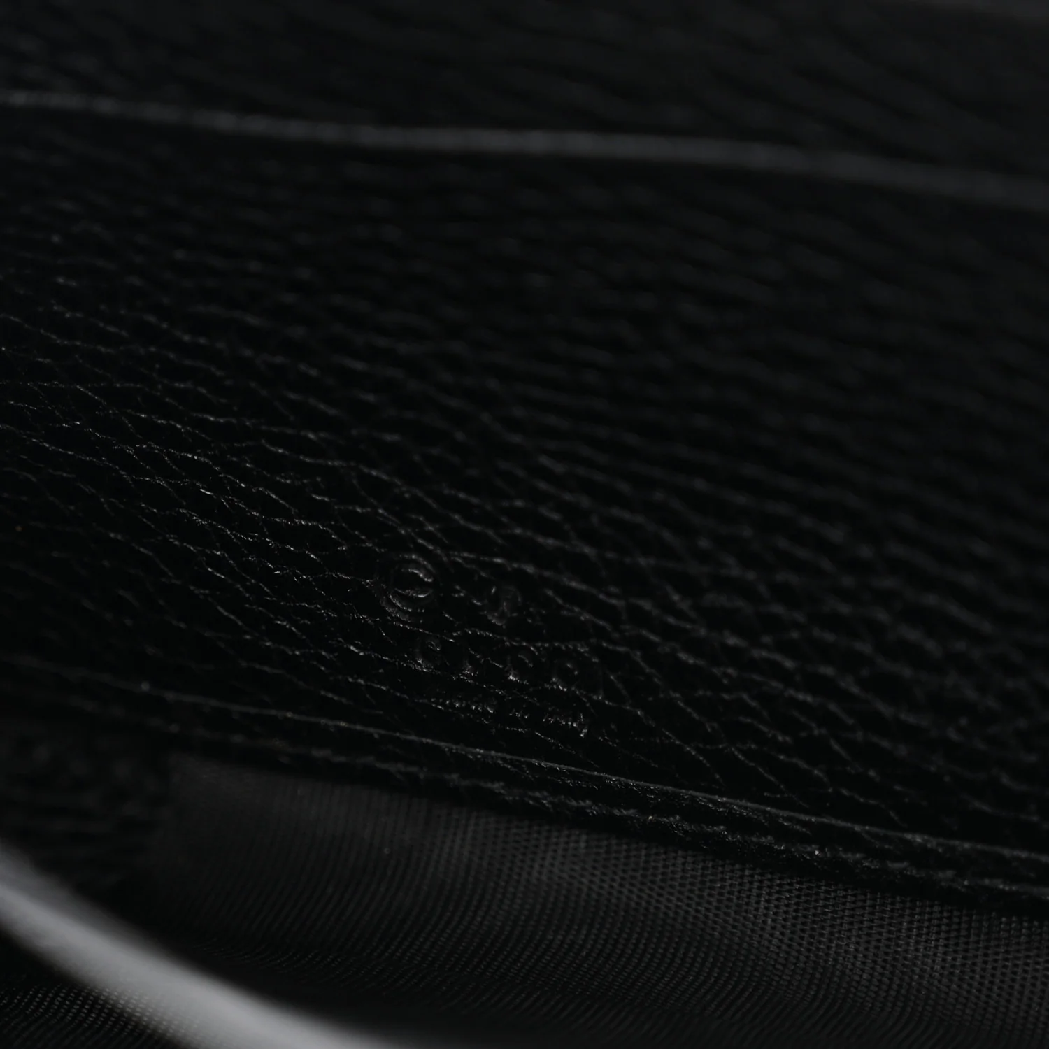 Pebbled Calfskin Soho Zip Around Wallet Black - Image 6
