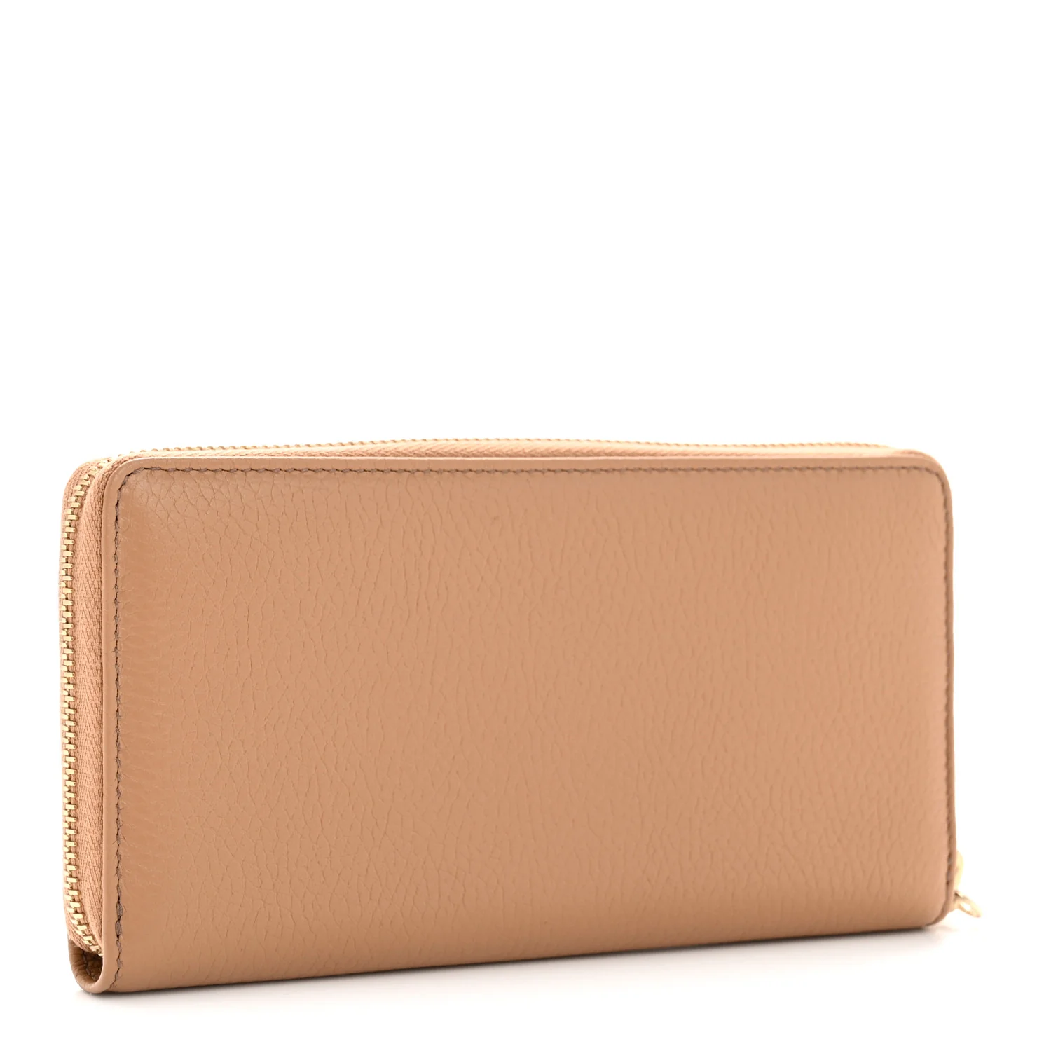 Pebbled Calfskin Soho Zip Around Wallet Camelia - Image 3