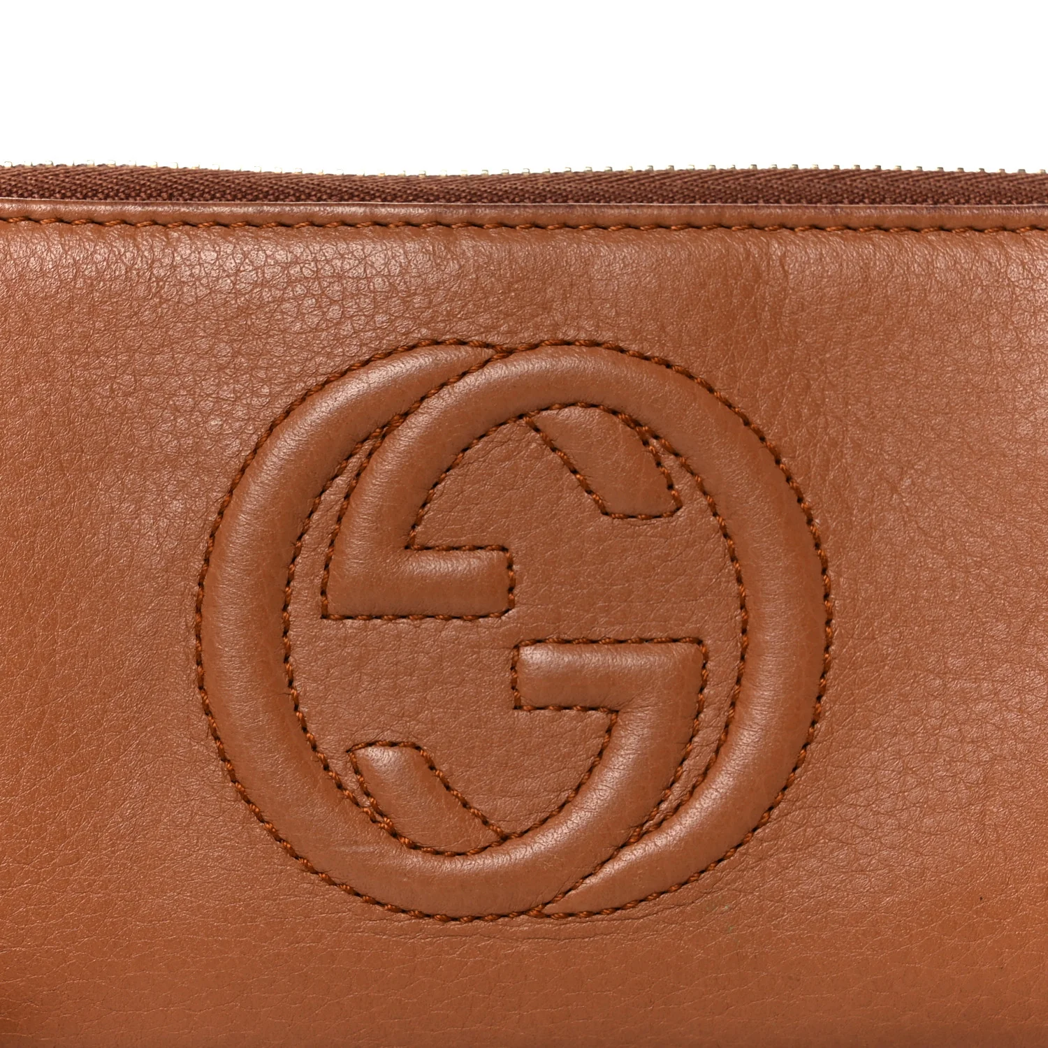 Pebbled Calfskin Soho Zip Around Wallet Dusty Blush - Image 8