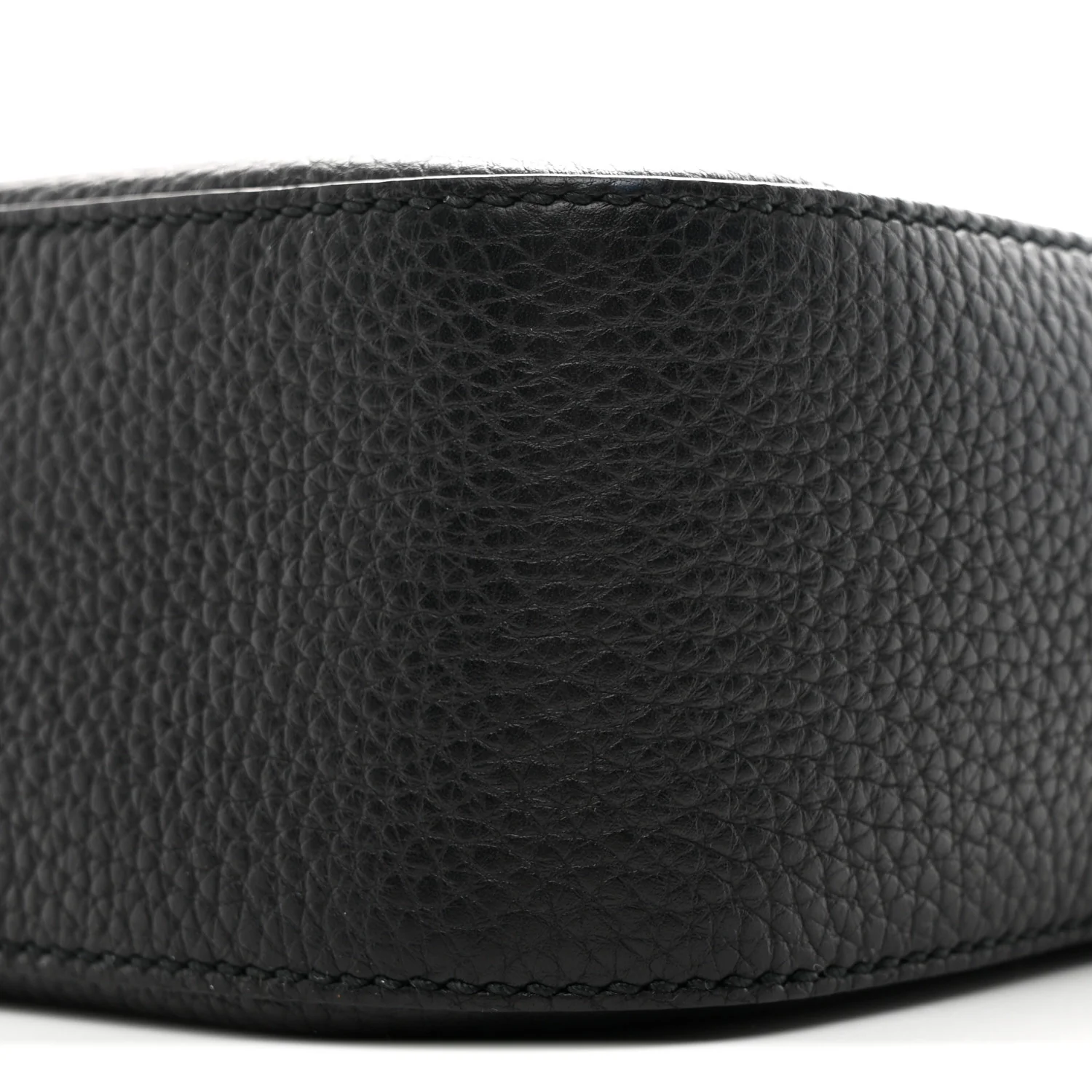 Pebbled Calfskin Studded Small Soho Disco Bag Black - Image 10