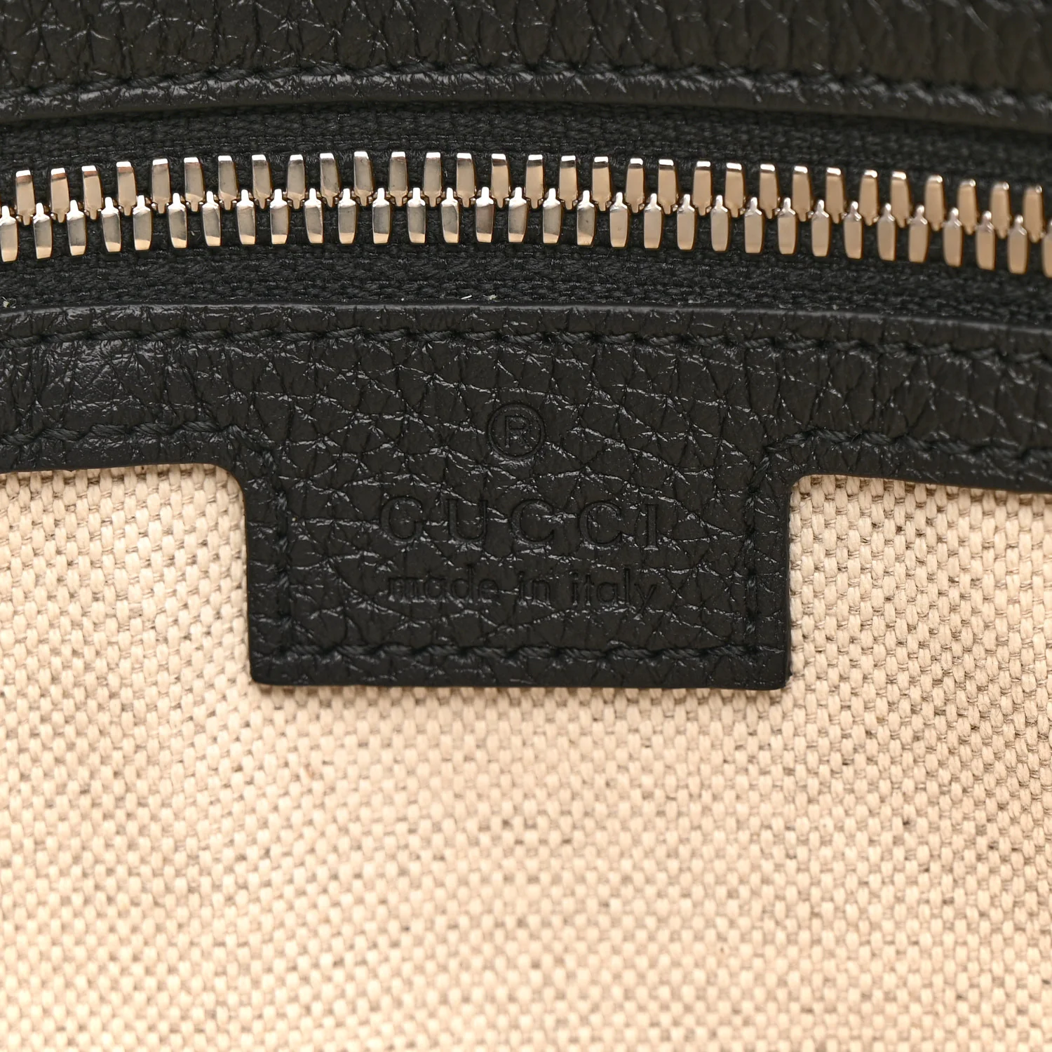 Piuma Calfskin Jumbo GG Embossed Medium Wristlet Messenger Bag Black - Image 6