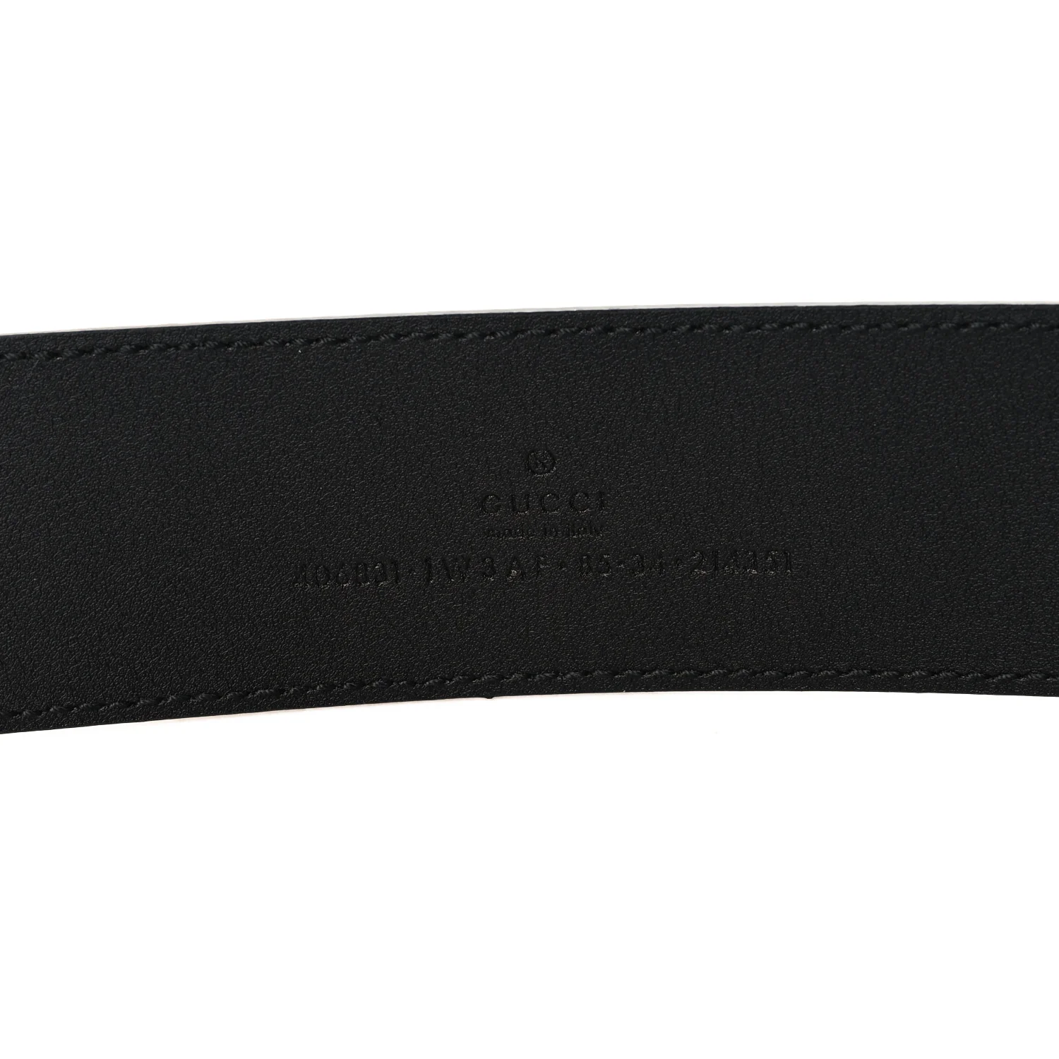 Piuma Calfskin Jumbo GG Embossed Monogram Blondie 85 34 Belt - Image 5