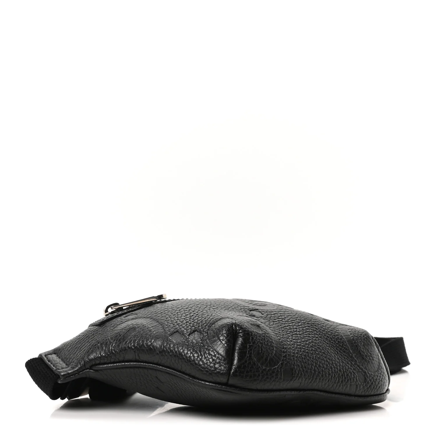 Piuma Calfskin Jumbo GG Embossed Small Belt Bag Black - Image 4