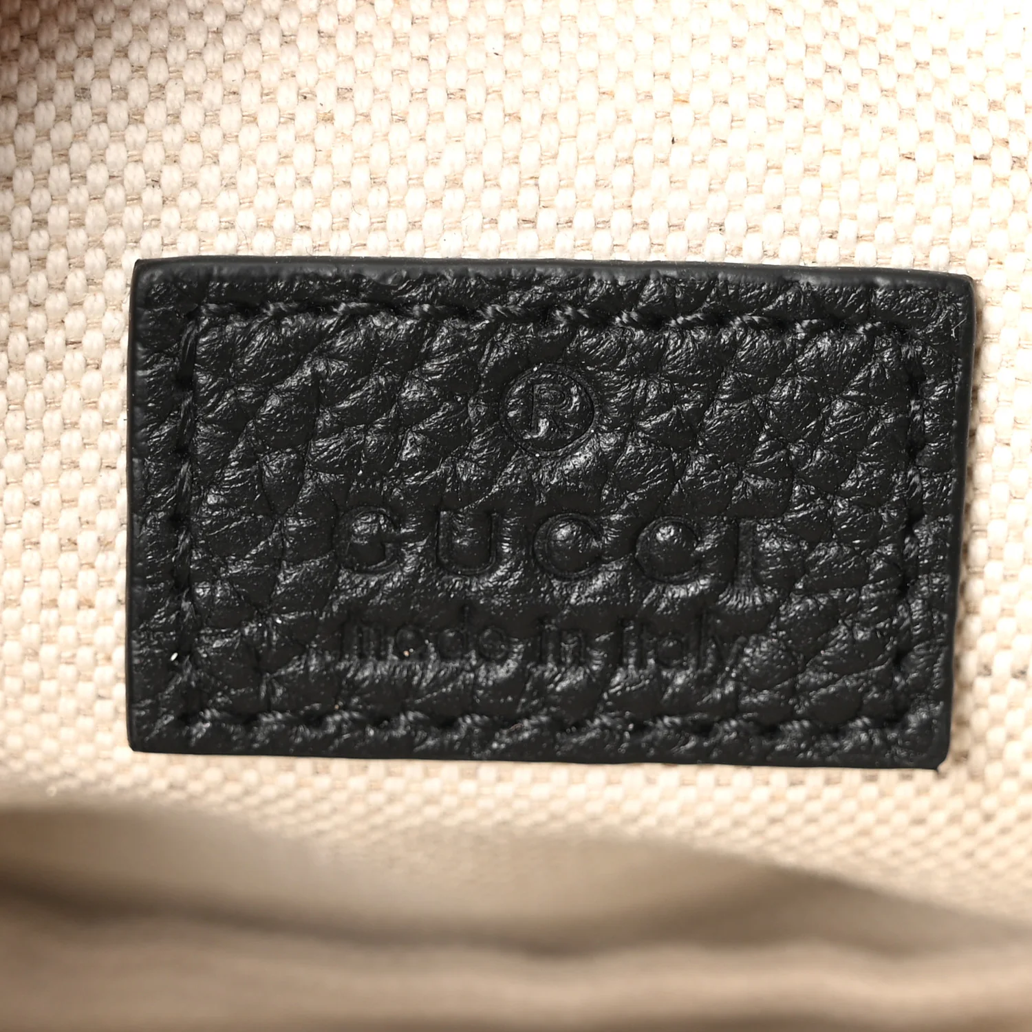 Piuma Calfskin Jumbo GG Embossed Small Belt Bag Black - Image 6