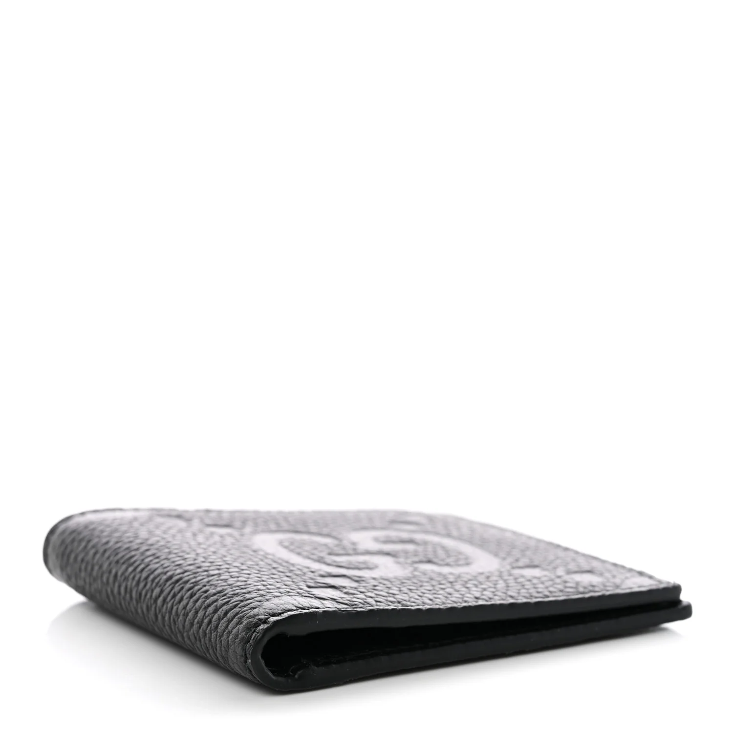 Piuma Calfskin Jumbo GG Embossed Wallet Black - Image 4