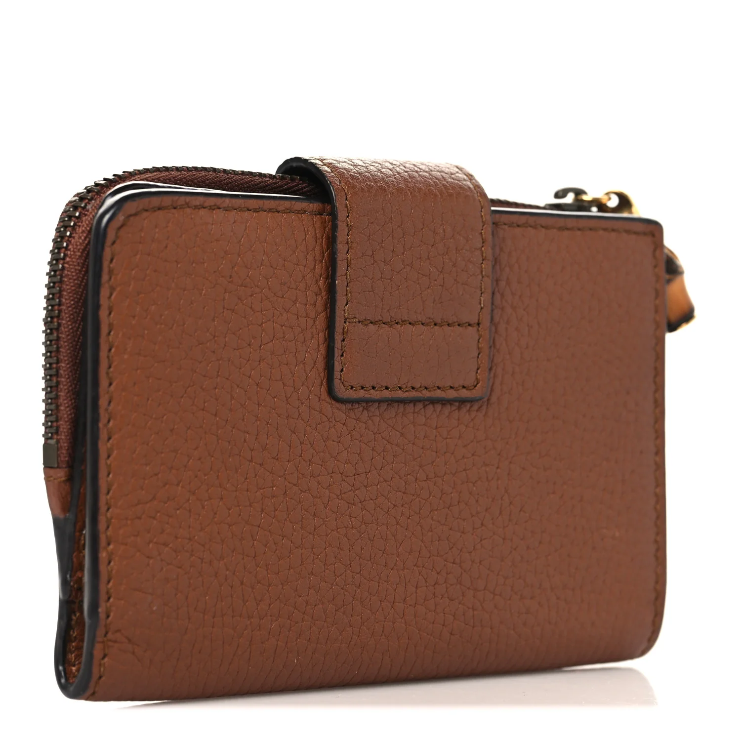 Piuma Calfskin Medium Bamboo Double G Wallet Cuir - Image 3