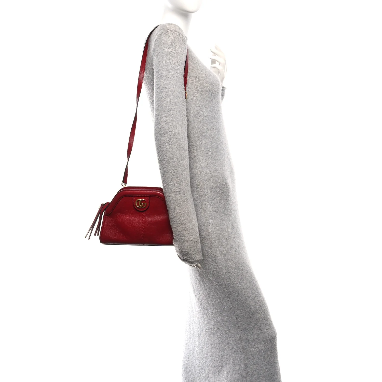 Piuma Lux Calfskin Small Re(Belle) Crossbody Bag Romantic Cerise - Image 2