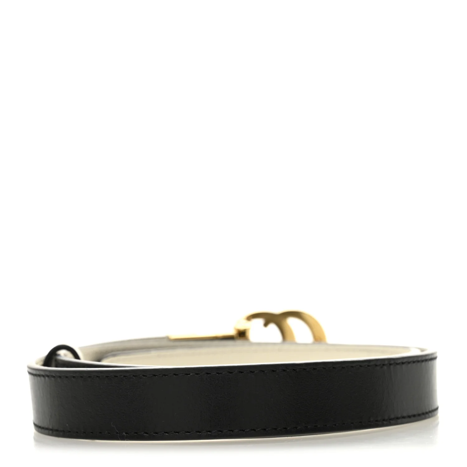 Plutone Calfskin Double G Reversible 20mm Belt 70 28 Black White - Image 2