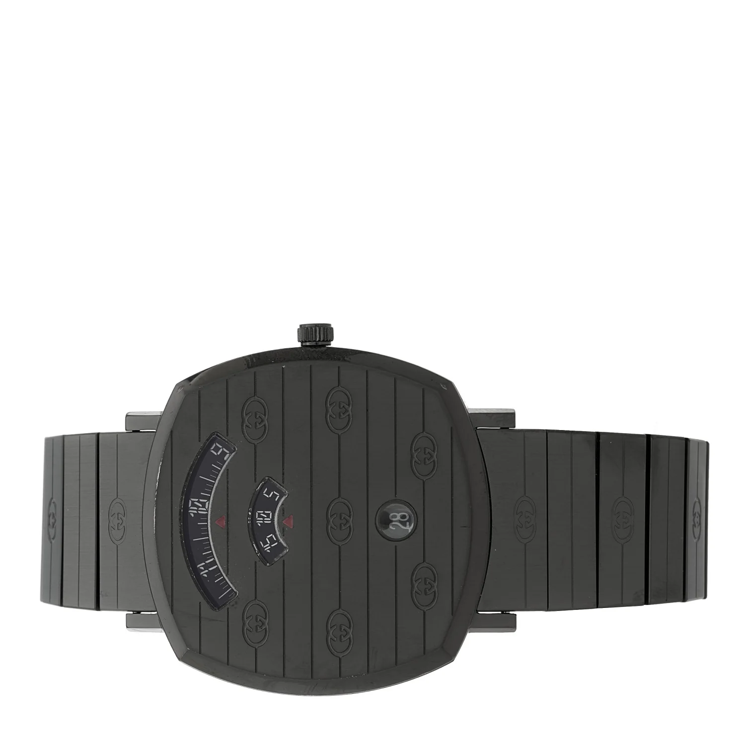 PVD Stainless Steel 38mm Grip Quartz Watch Black - Image 2