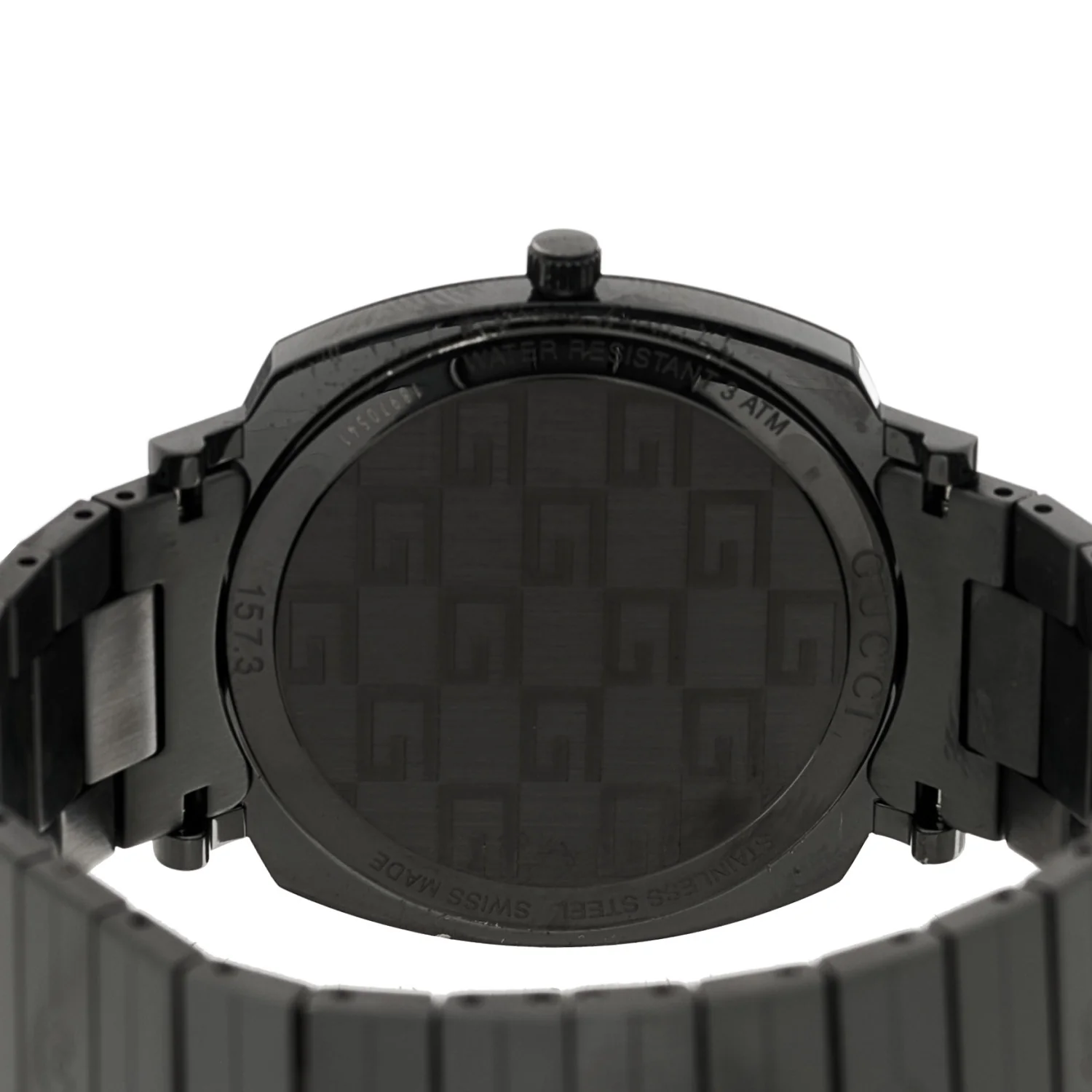 PVD Stainless Steel 38mm Grip Quartz Watch Black - Image 4