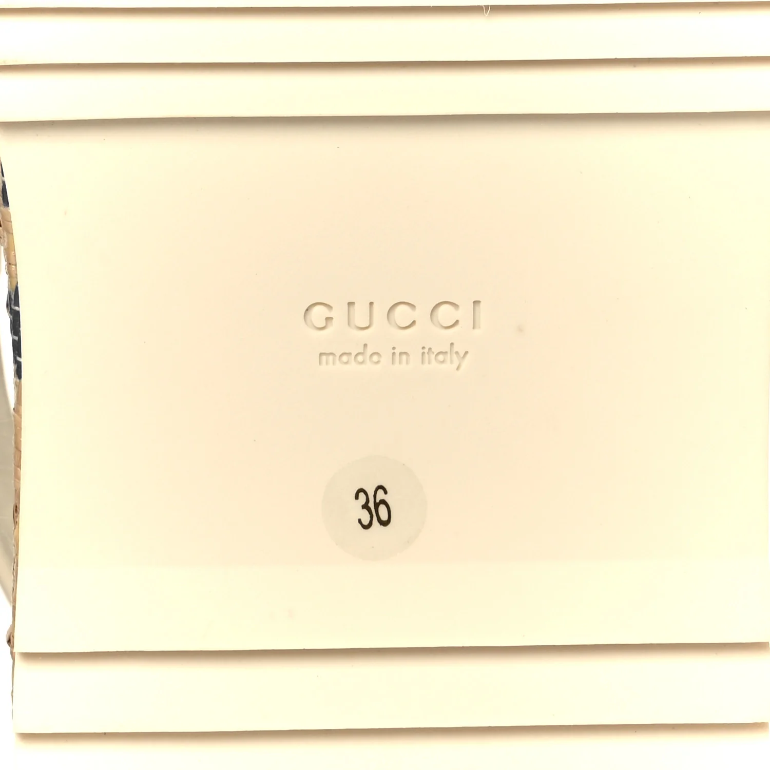 Raffia GG Monogram Granada Kid Angelina Platform 35mm Slingback Sandals 36 Natural Royale Mystic White - Image 8