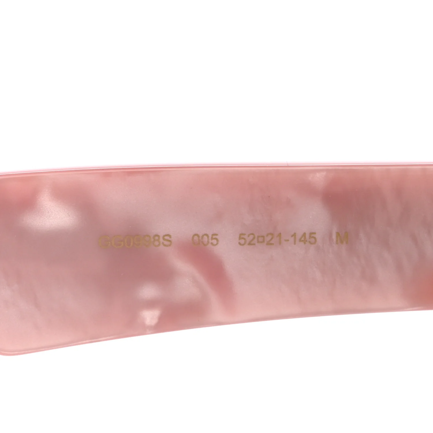 Rectangle 52mm Frame Sunglasses GG0998/S Black Pink - Image 5