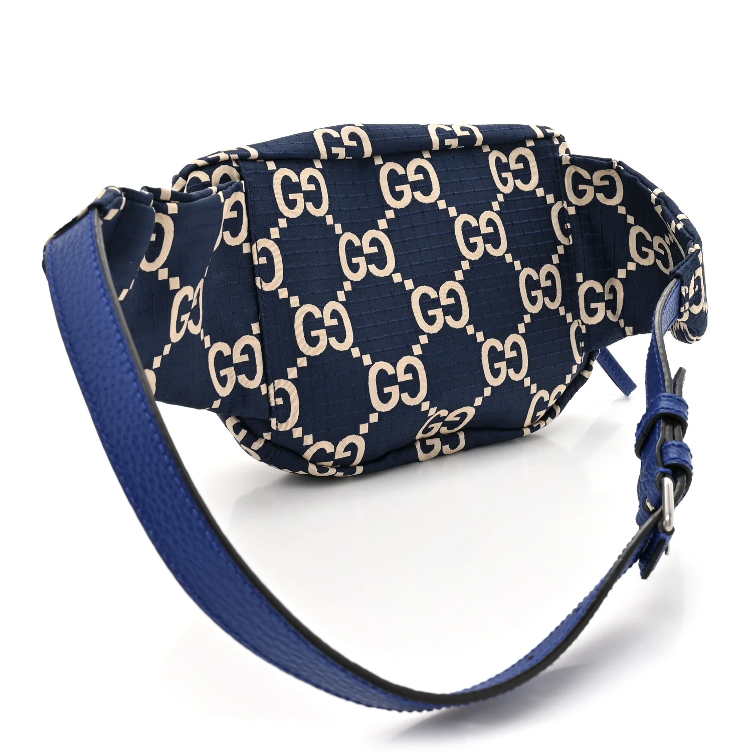 Recycled Polyester Monogram Jumbo GG Belt Bag Blue - Image 3
