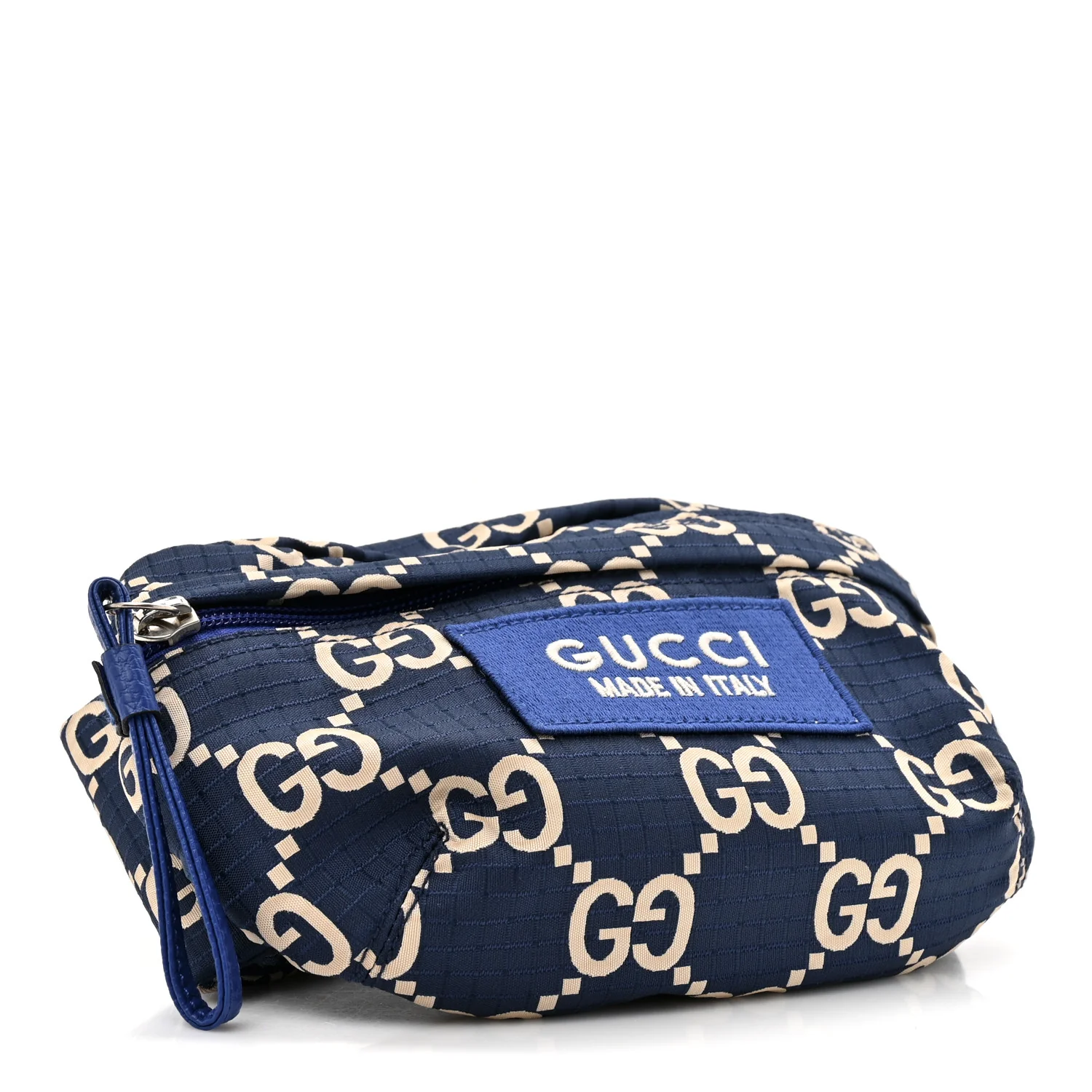 Recycled Polyester Monogram Jumbo GG Belt Bag Blue - Image 4