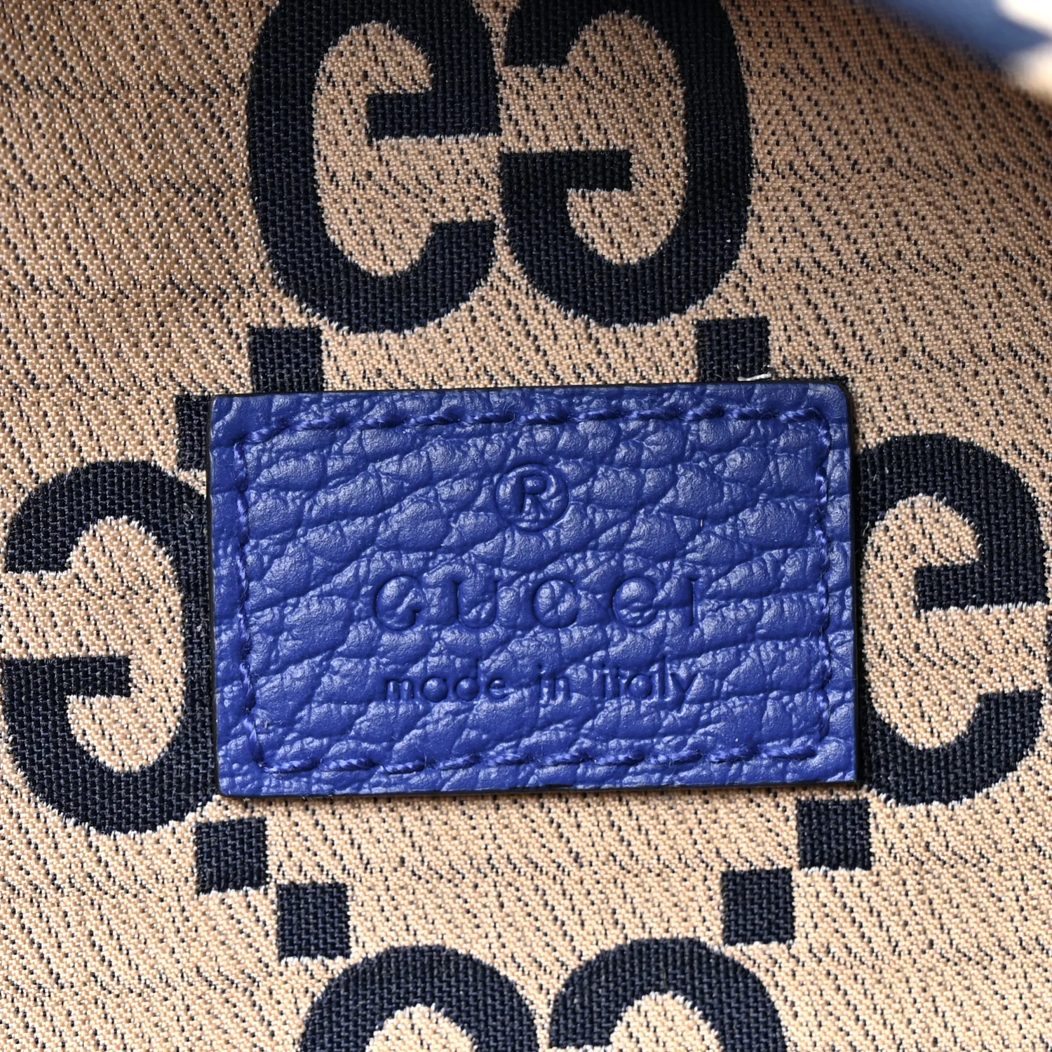 Recycled Polyester Monogram Jumbo GG Belt Bag Blue - Image 6