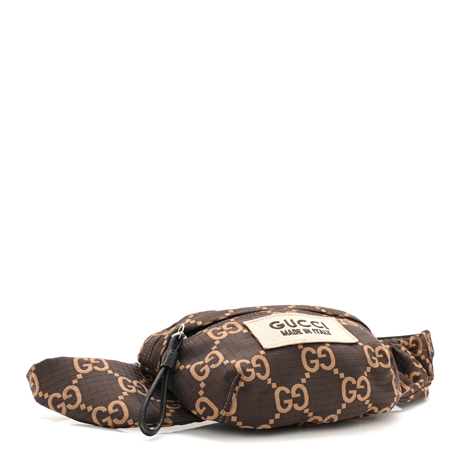 Recycled Polyester Monogram Jumbo GG Belt Bag Ebony Beige - Image 4