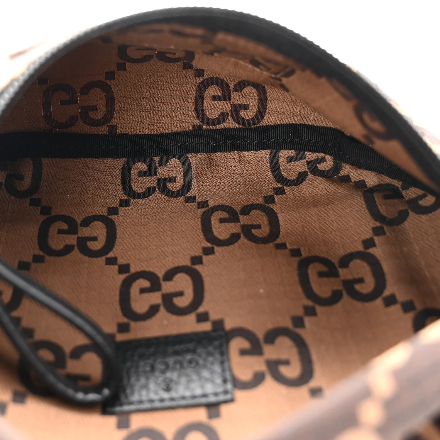 Recycled Polyester Monogram Jumbo GG Belt Bag Ebony Beige - Image 5